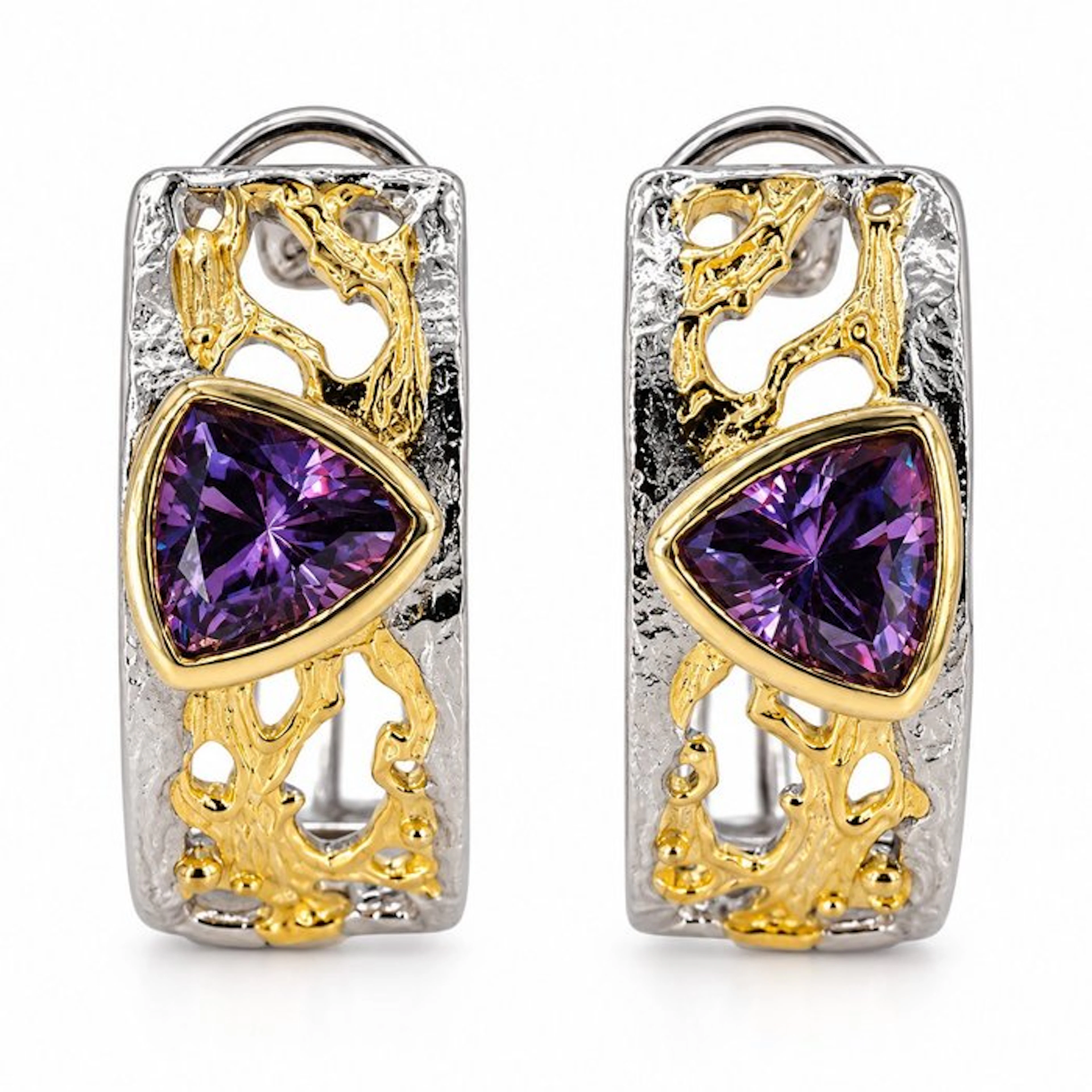 No reserve price - Earrings Gold-plated