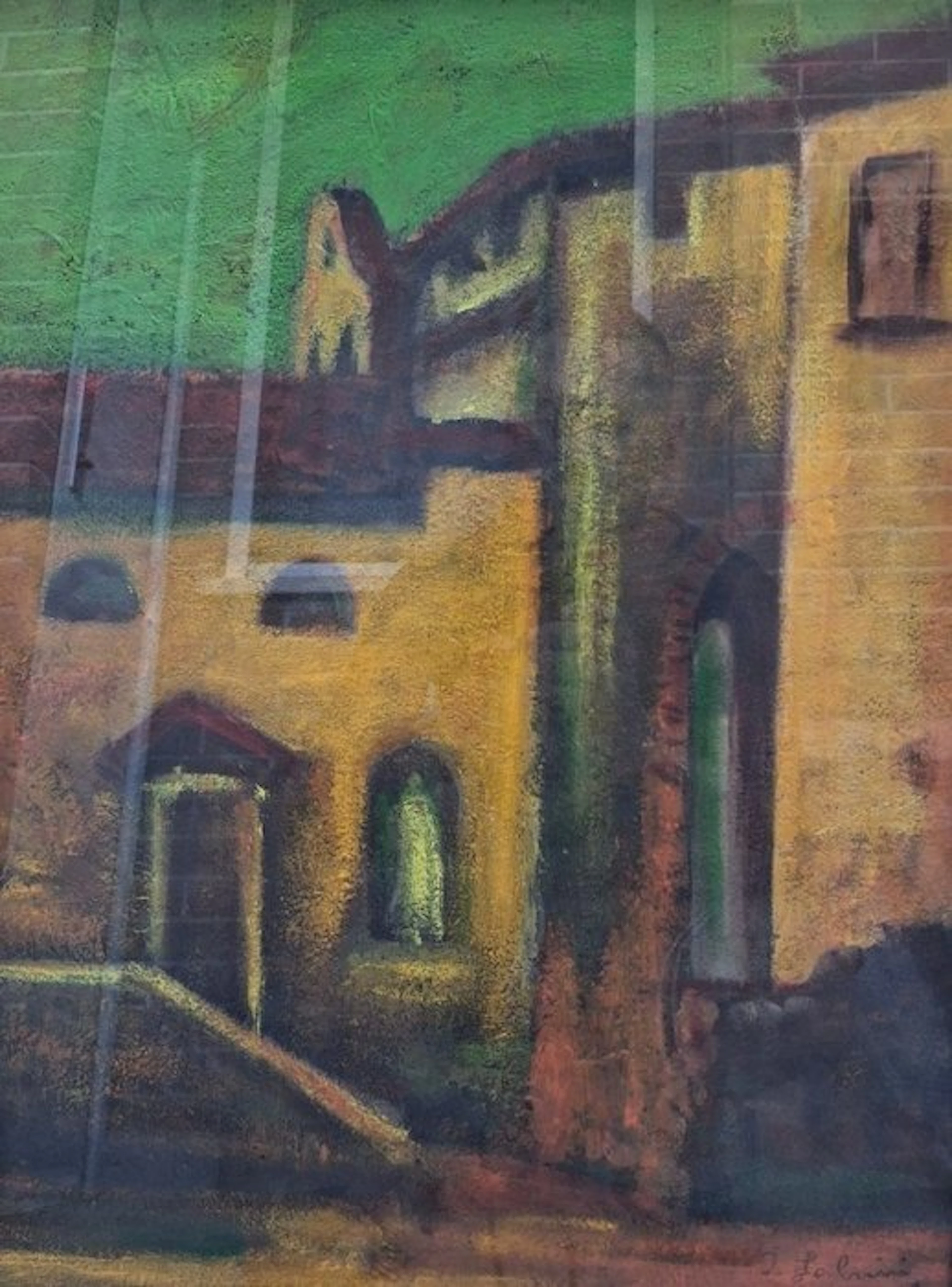Innocente Salvini (1889-1979) - Scorcio urbano