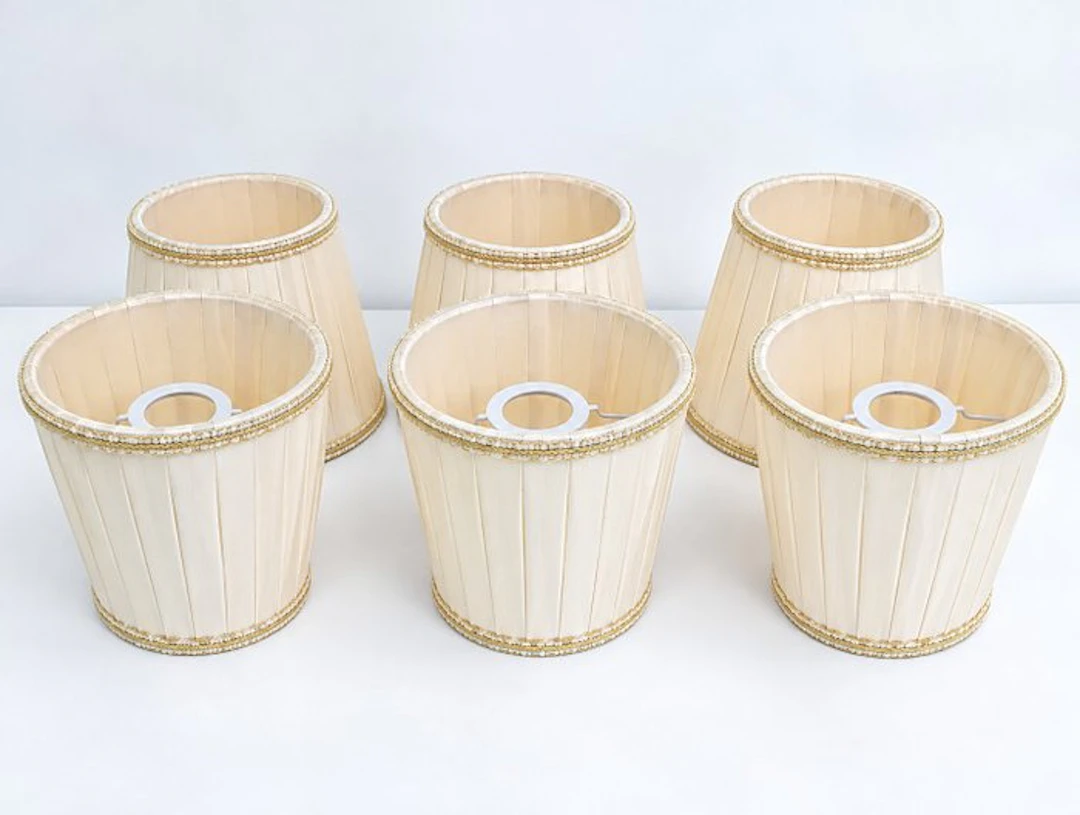 Chandelier (6) - Textile - Set of 6 lampshades