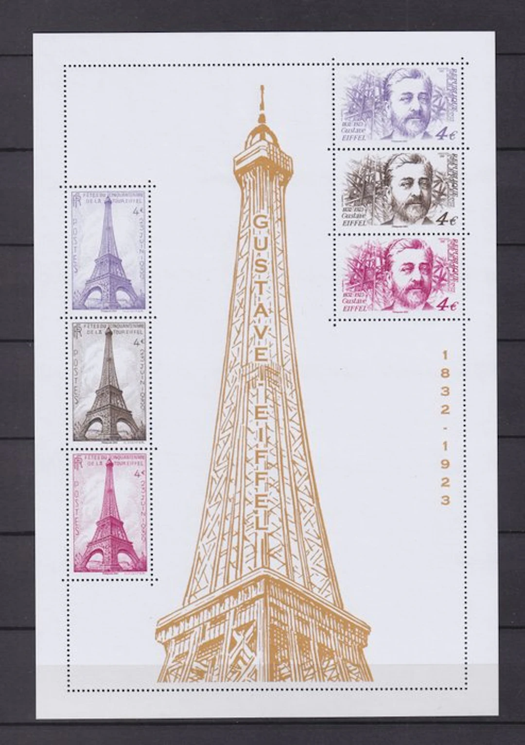 France 2023 - superbe feuillet centenaire de la mort de Eiffel - Yvert n°F5665
