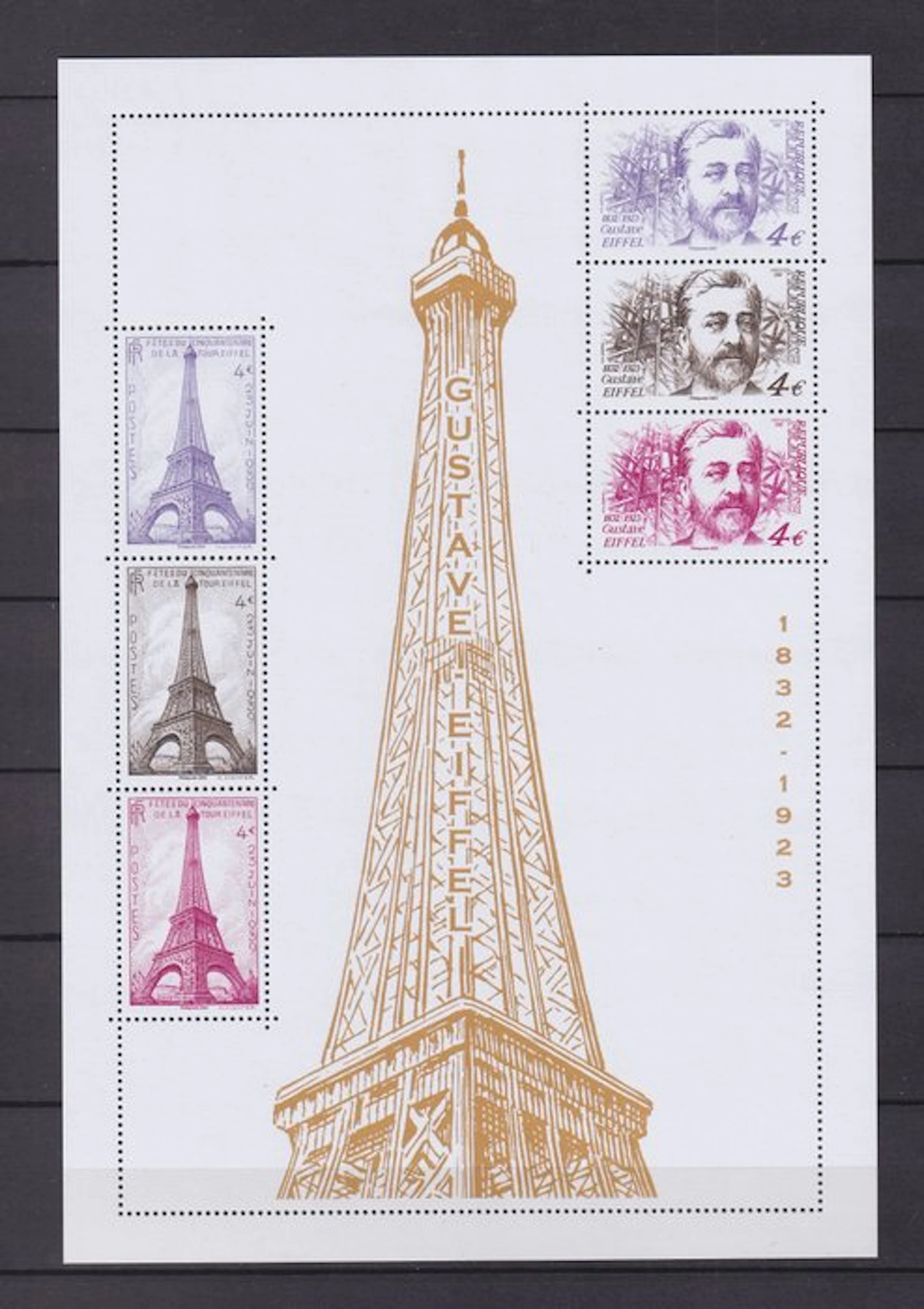 France 2023 - superbe feuillet centenaire de la mort de Eiffel - Yvert n°F5665