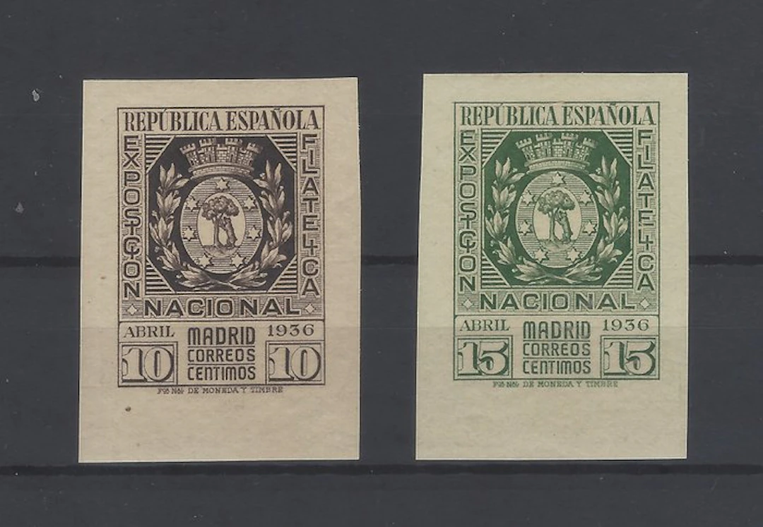 Spain 1936 - Madrid Philatelic Expo - Edifil nº 727/28