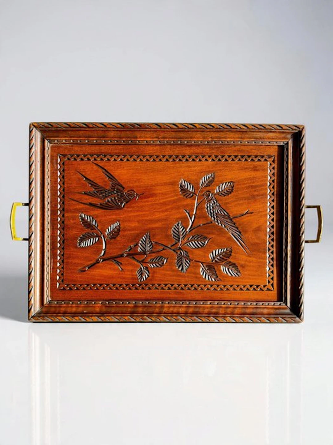 Serving tray - Art Deco -1920s - Teak