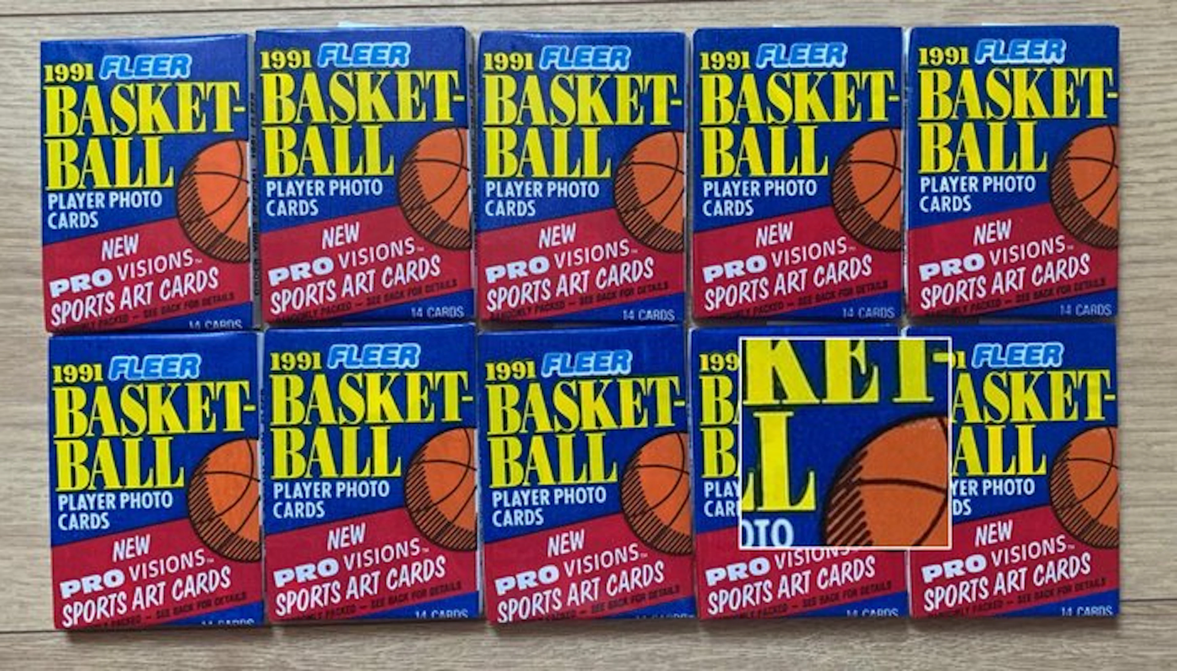 1991 Fleer Michael Jordan - 10 Pack - Excellent (EX)
