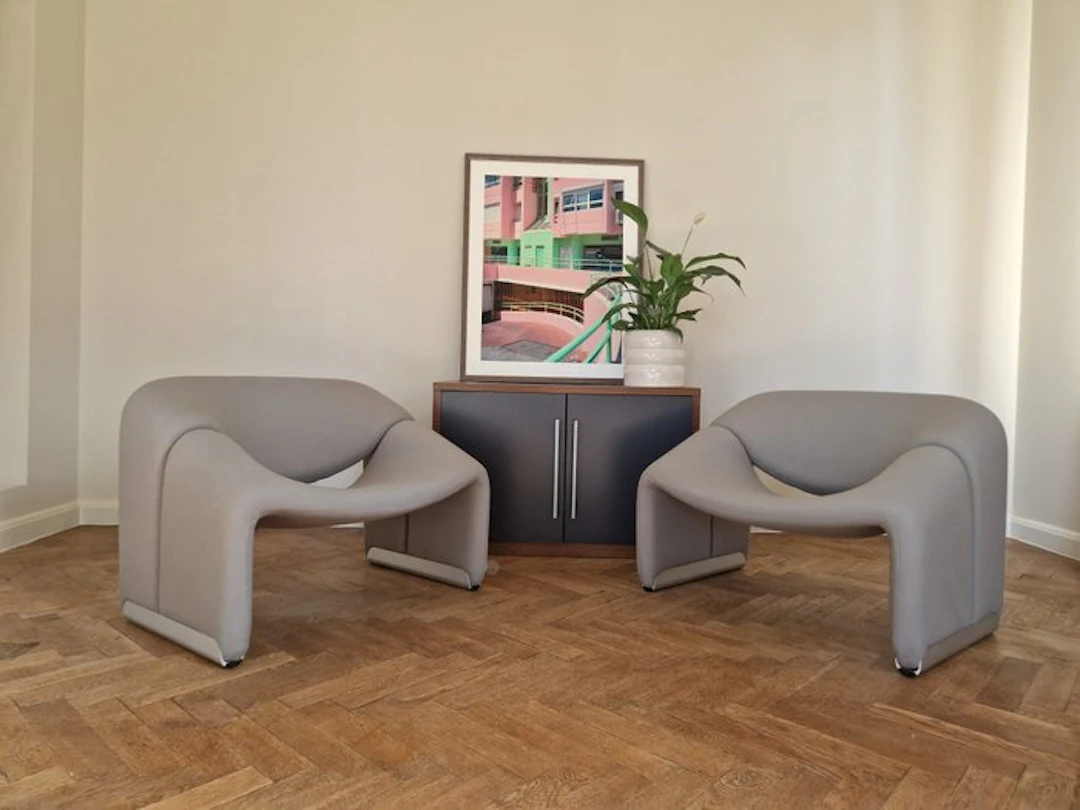 Artifort - Pierre Paulin - Armchair (2) - F598 - Wool