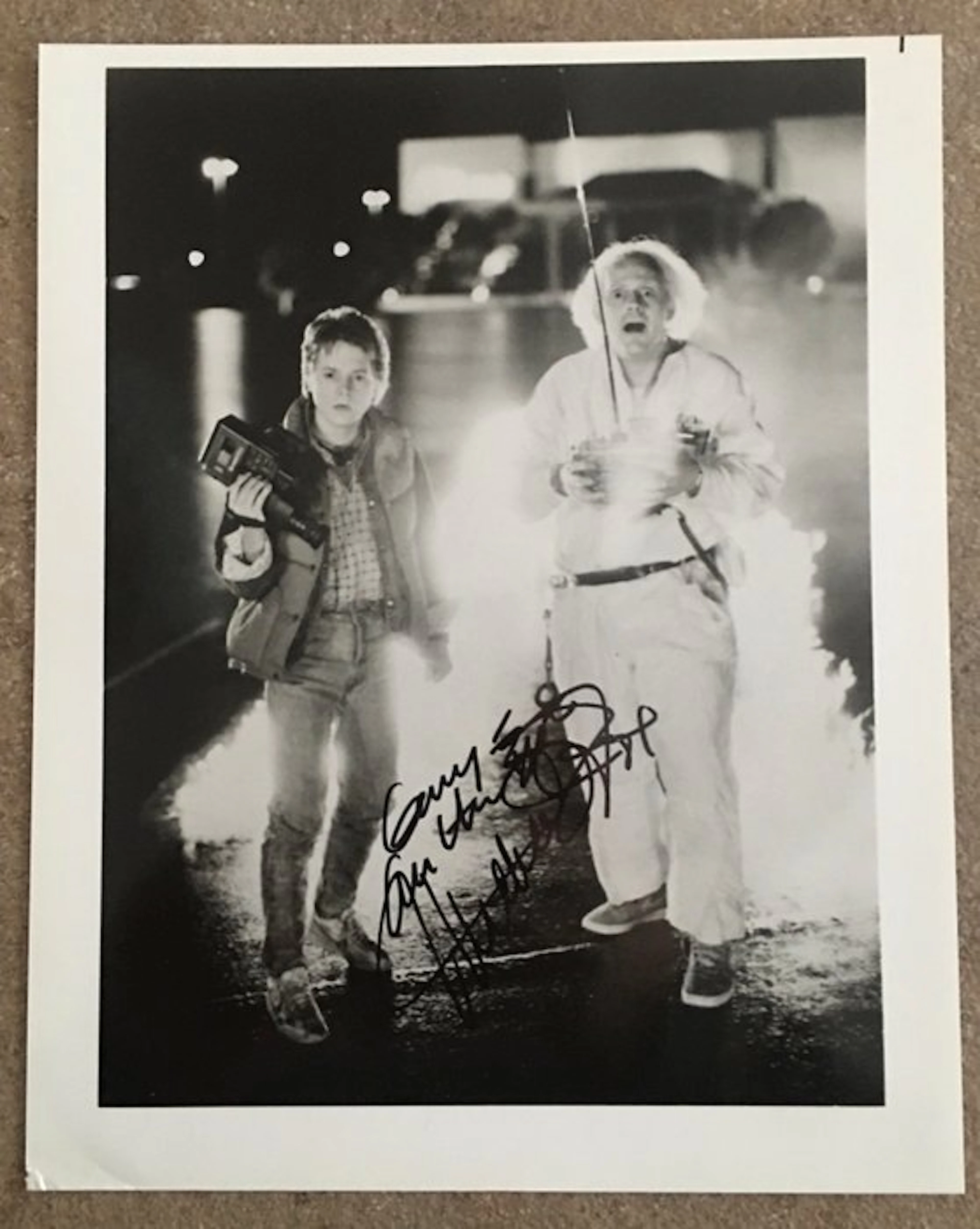 Back to the Future - - Movie prop Signed by Michael J