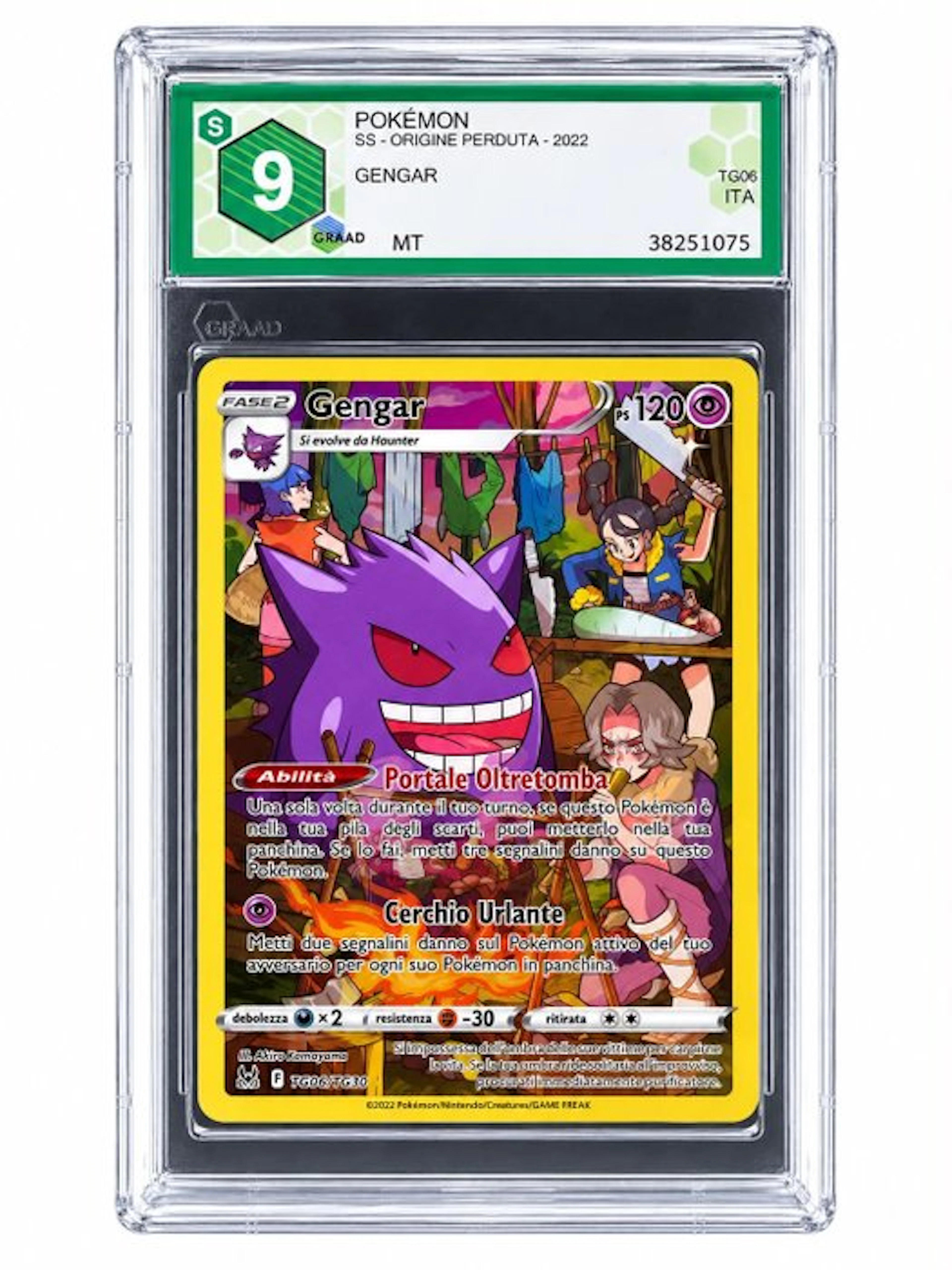 Pokémon - 1 Graded card - Gengar TG06 Foil