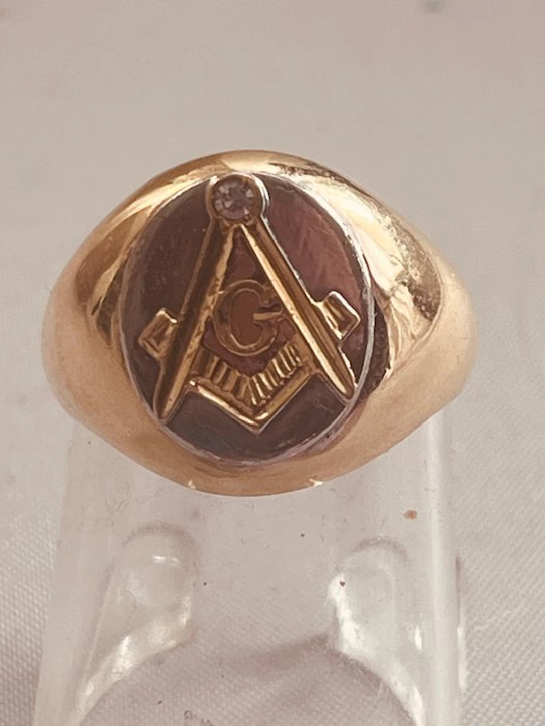 Signet ring - 18 kt. Yellow gold