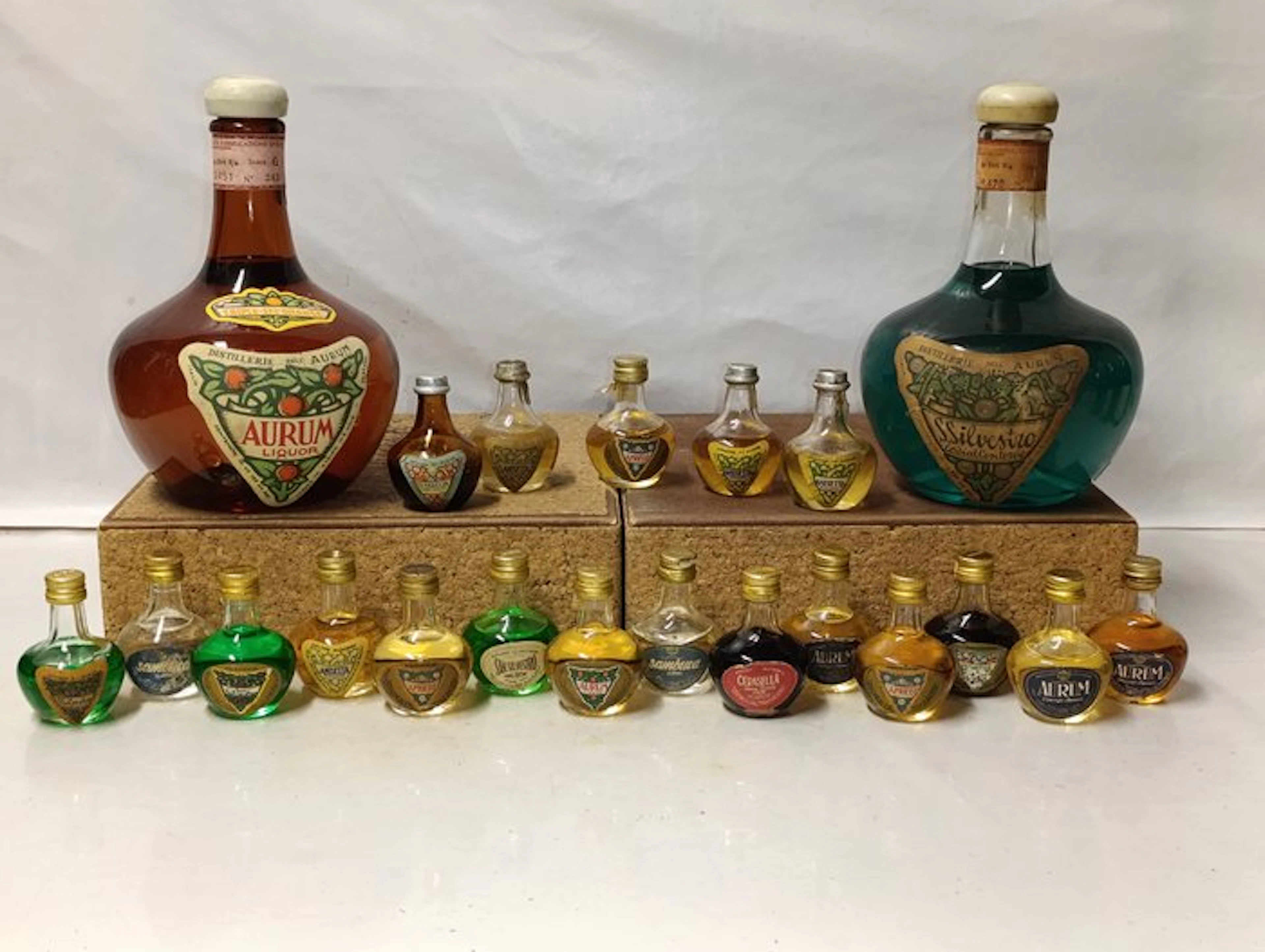 Aurum - Collection - b. 1950s to 1970s - 75cl, 2.5cl - 21 bottles