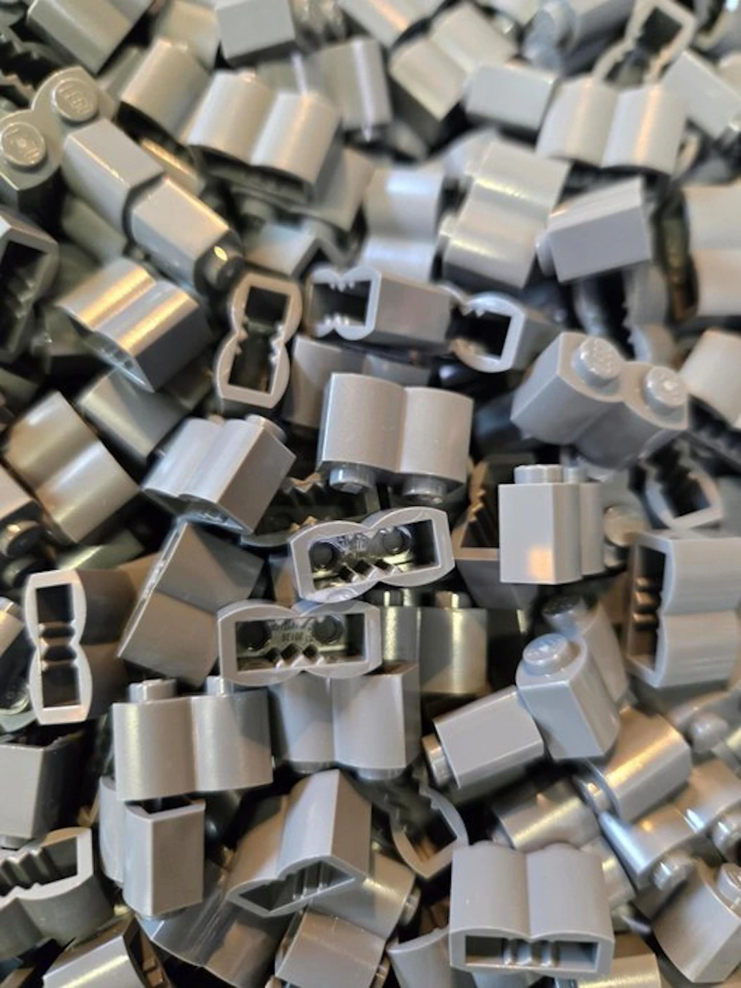 LEGO Bricks - New Brick Modified 1 x 2 with Log Profile Dark Bluish Gray 500pcs