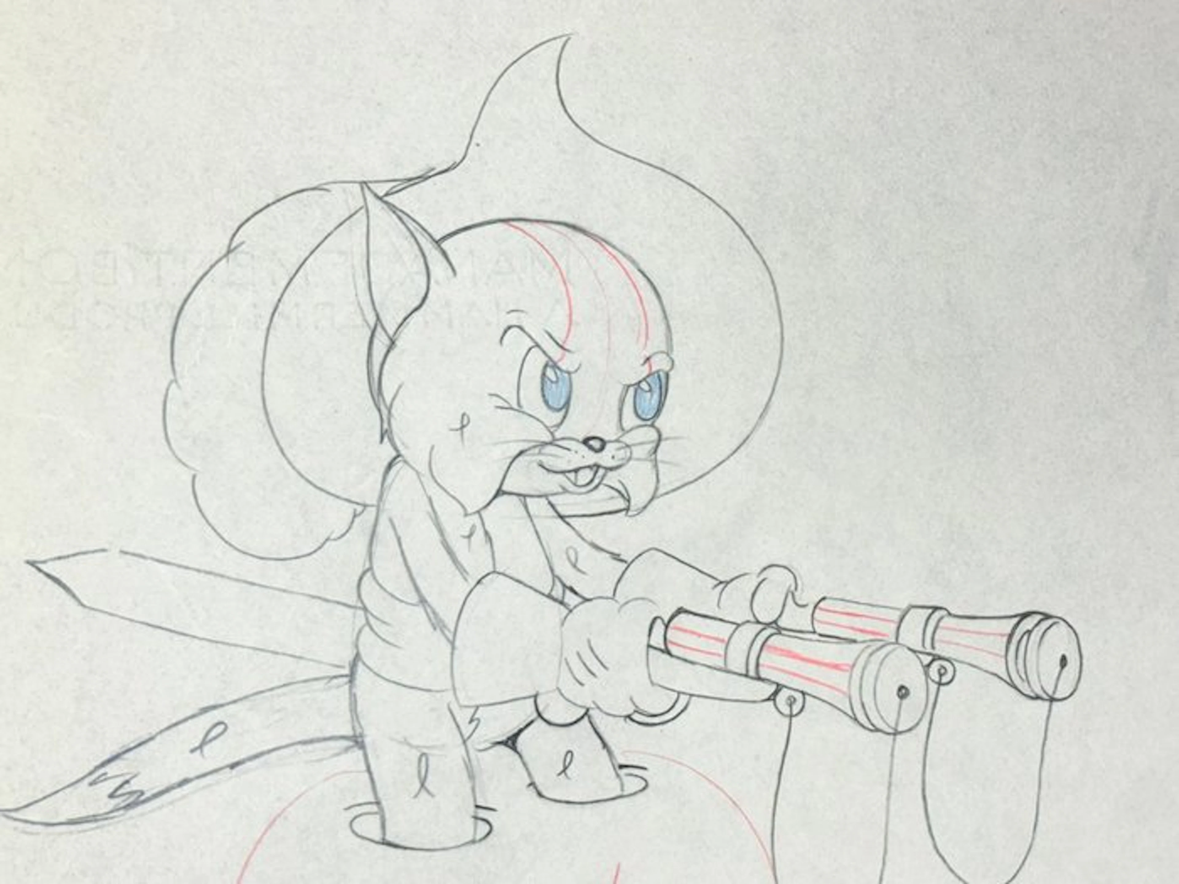 Walt Disney – Ambrose Animation Drawing - The Robber Kitten (1935)