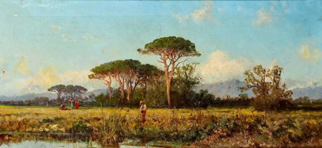 Alessandro La Volpe (1820-1887) - Veduta di Capri, Golfo di Napoli