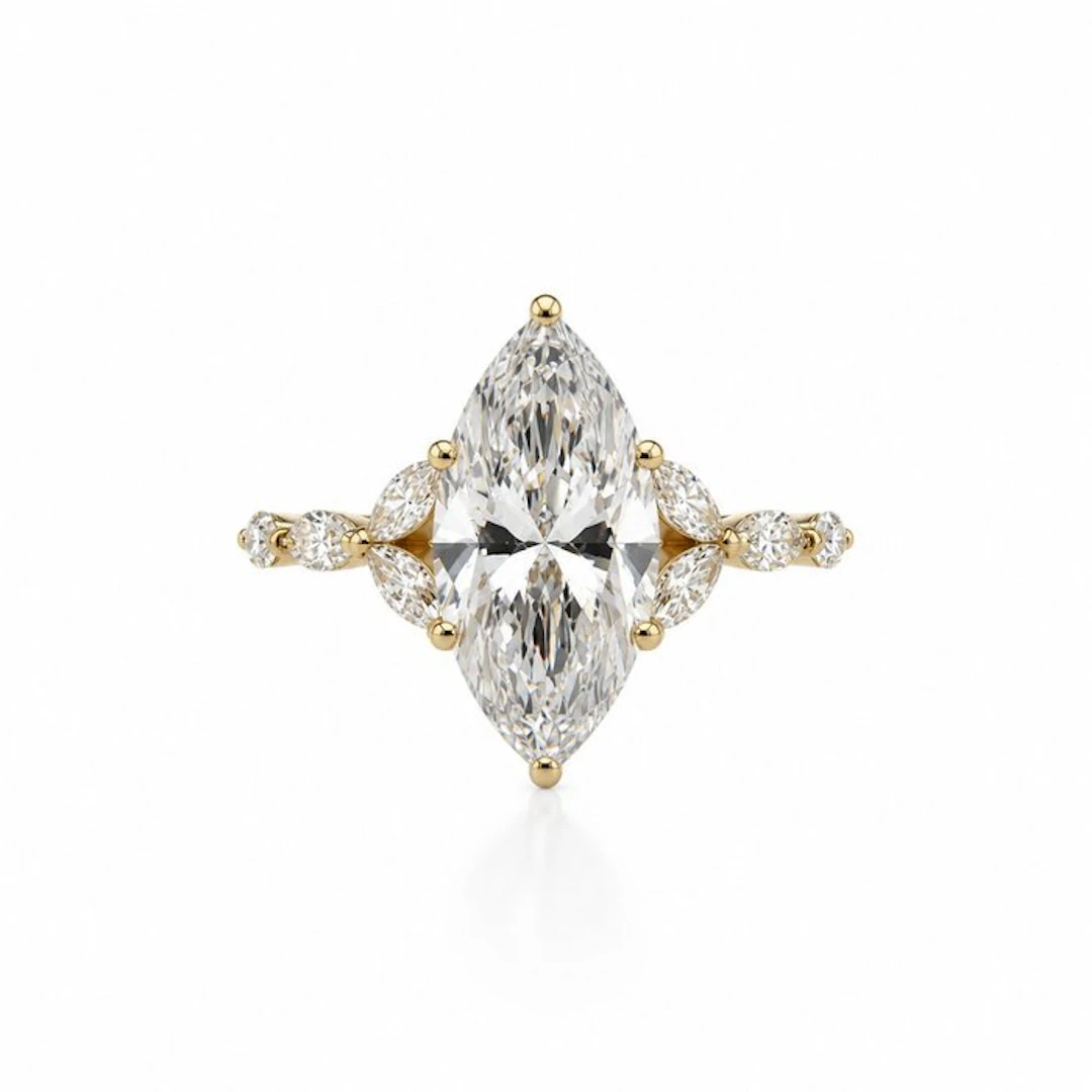 No reserve price - Ring - 14 kt