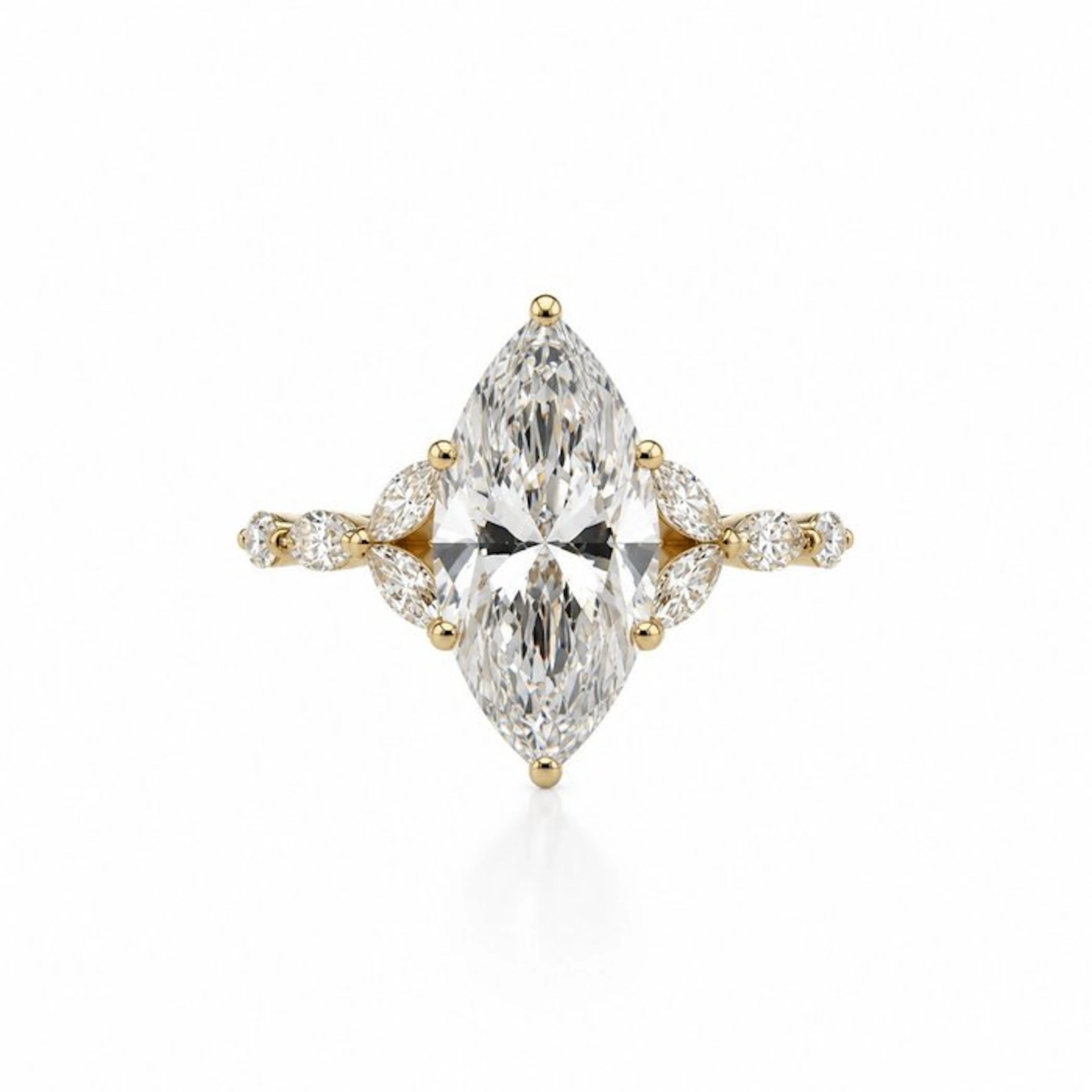 No reserve price - Ring - 14 kt