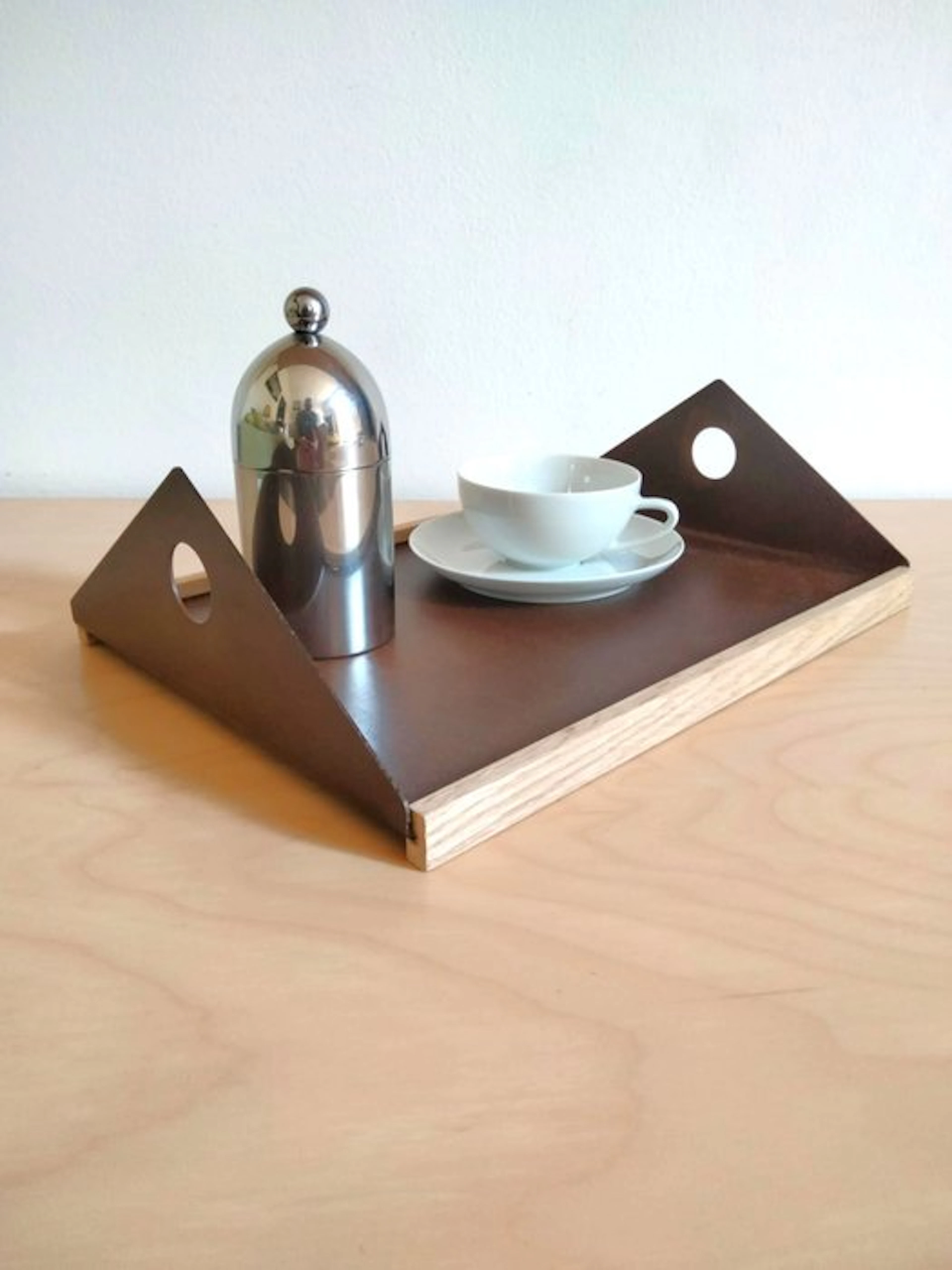 Out Design Italia - Roberto Dagnino - Tray - Book & Tea - Oak