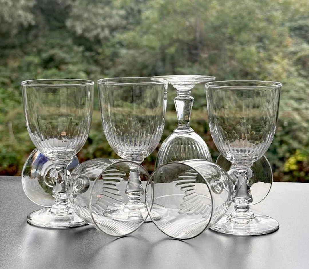 Baccarat - Wine glass (6) - Jeux d'orgues de Côtes...