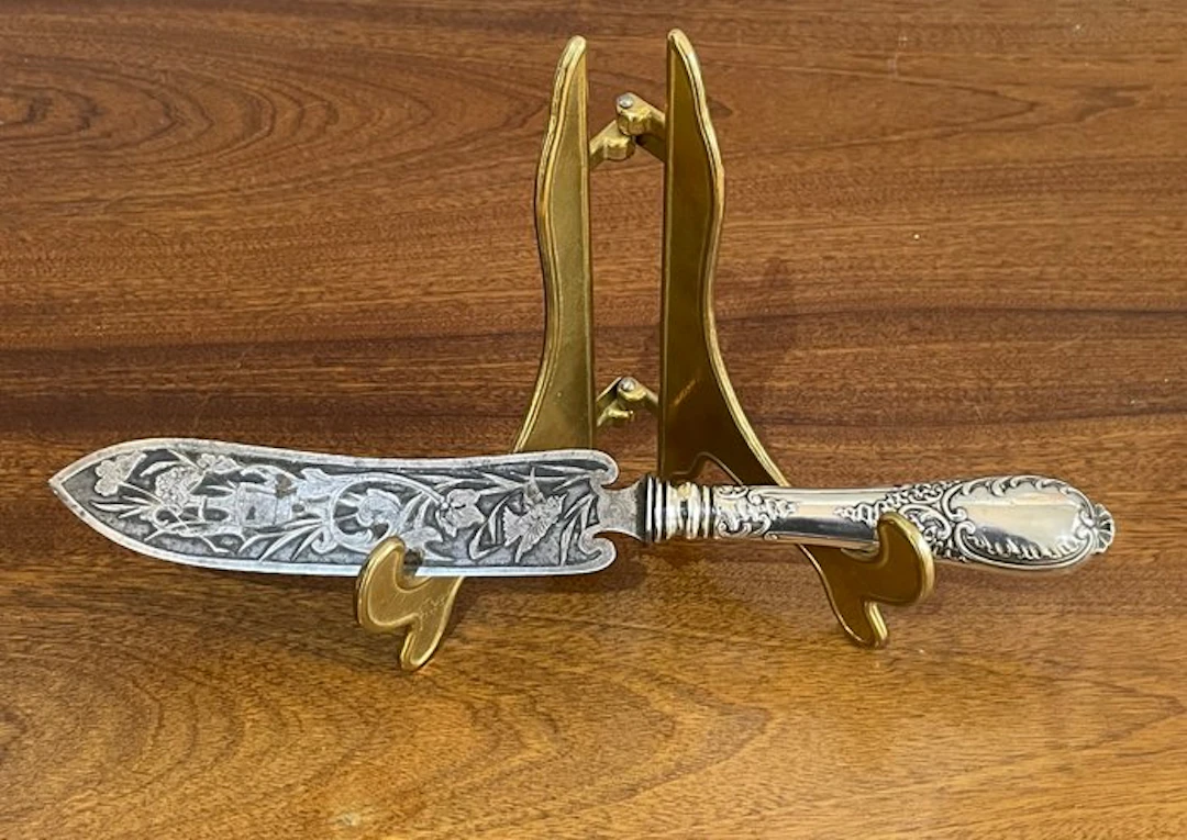 Manifattura francese fine XIX secolo - Table knife - Silverplated