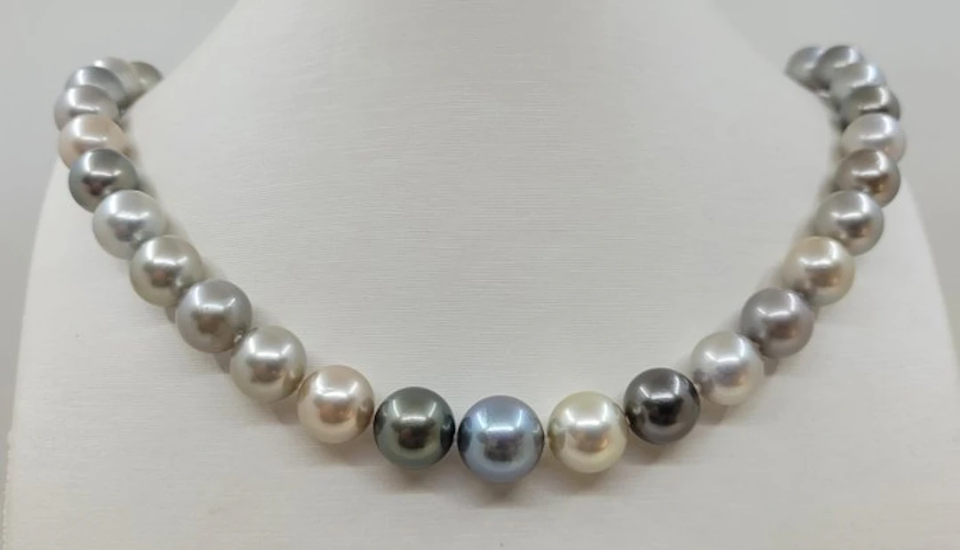 Necklace PSL Certified Tahitian Pearls - 10.0x12.3mm