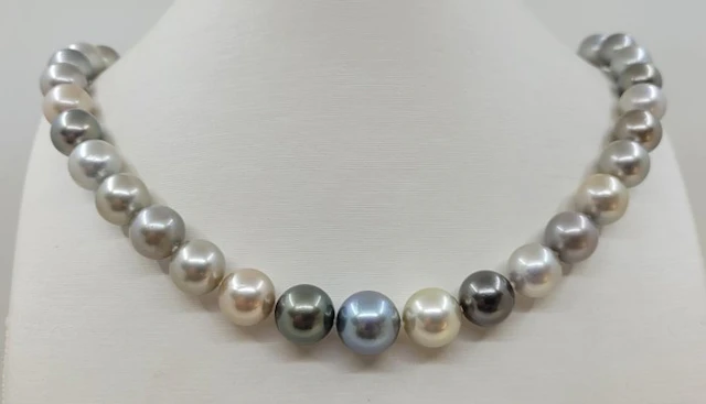 Necklace PSL Certified Tahitian Pearls - 10.0x12.3mm