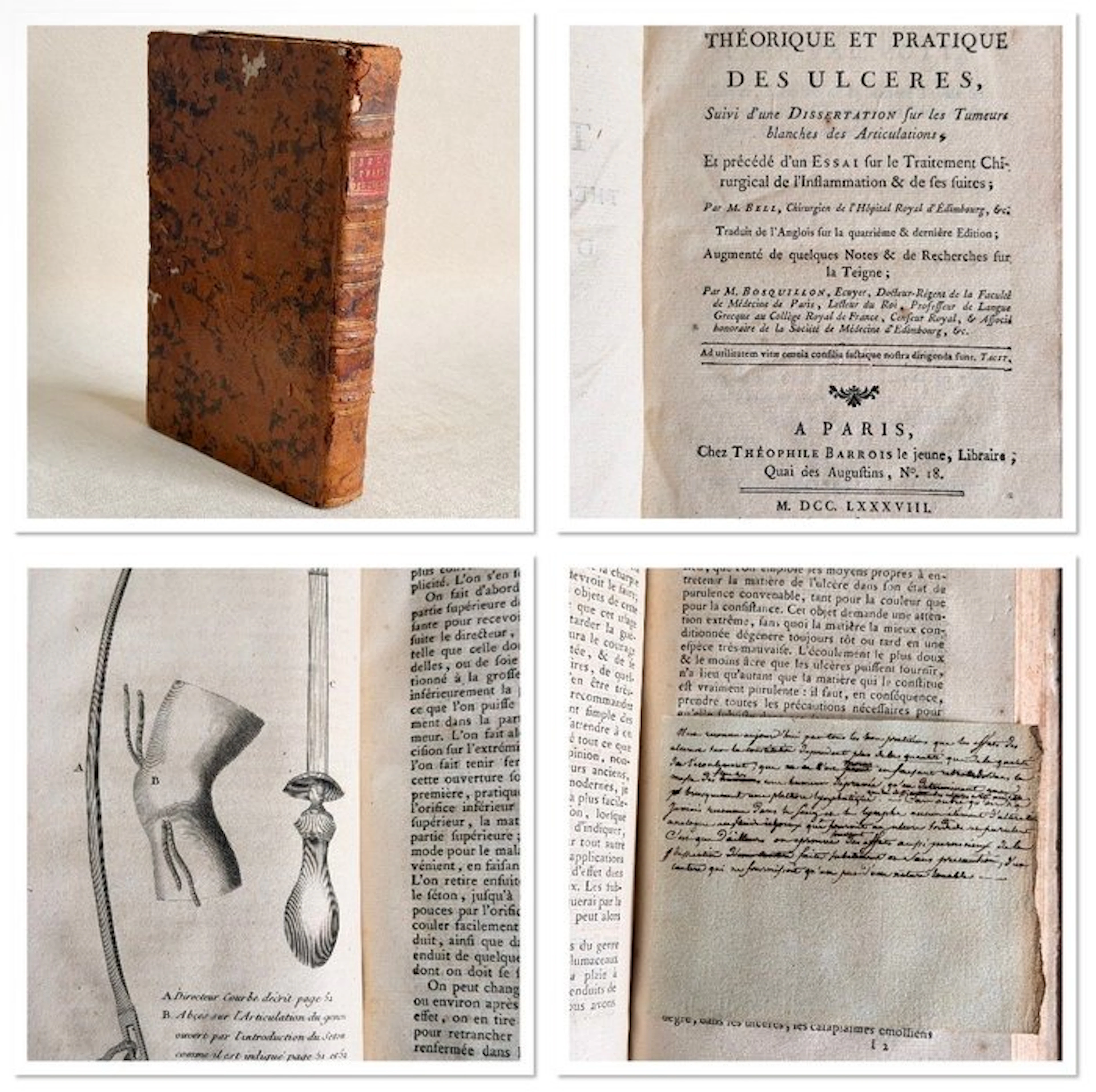 Bell/Bosquillon - Traité des ulcères - 1788