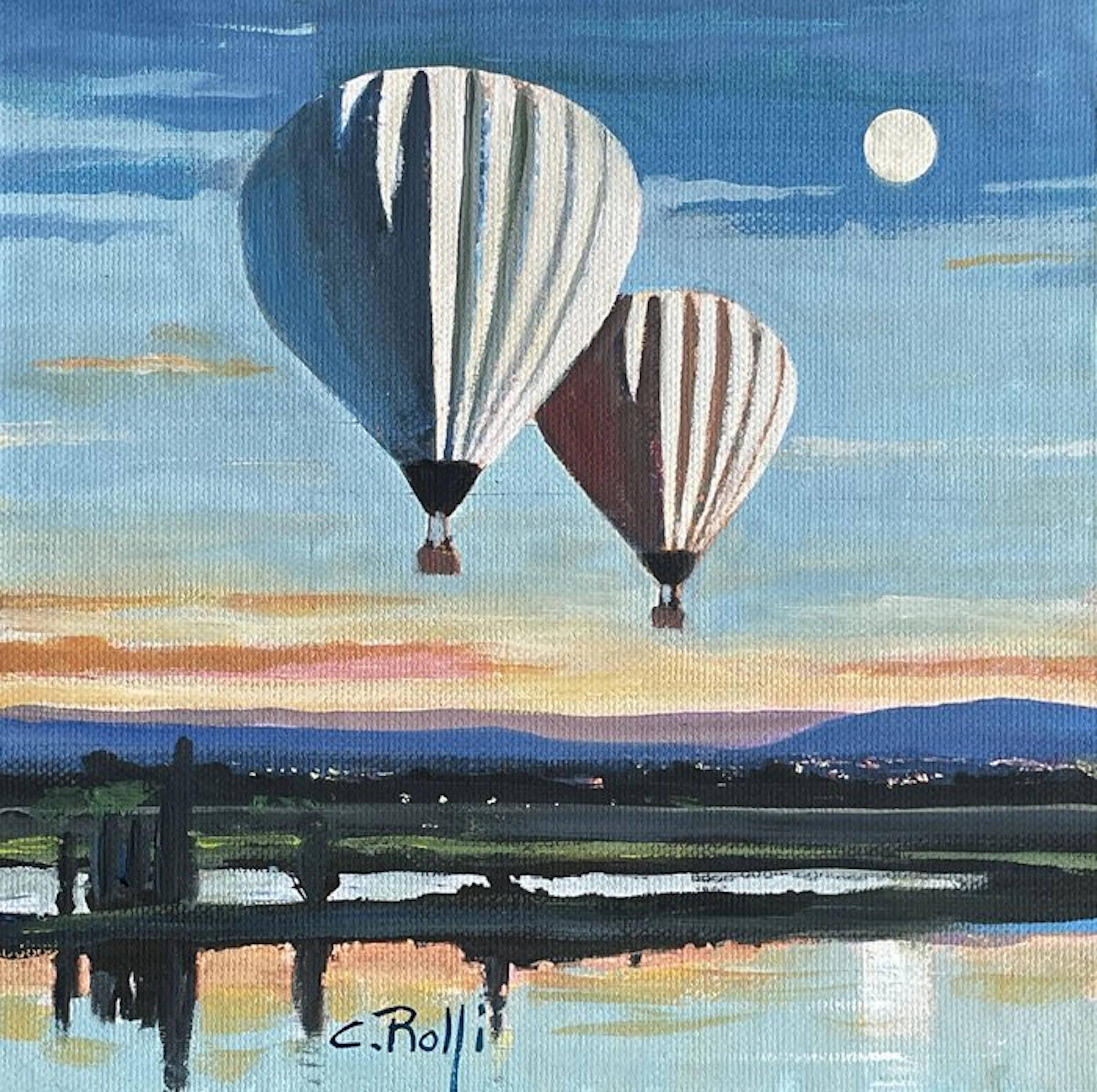 Claudio Rolfi (1960) - Sera in volo