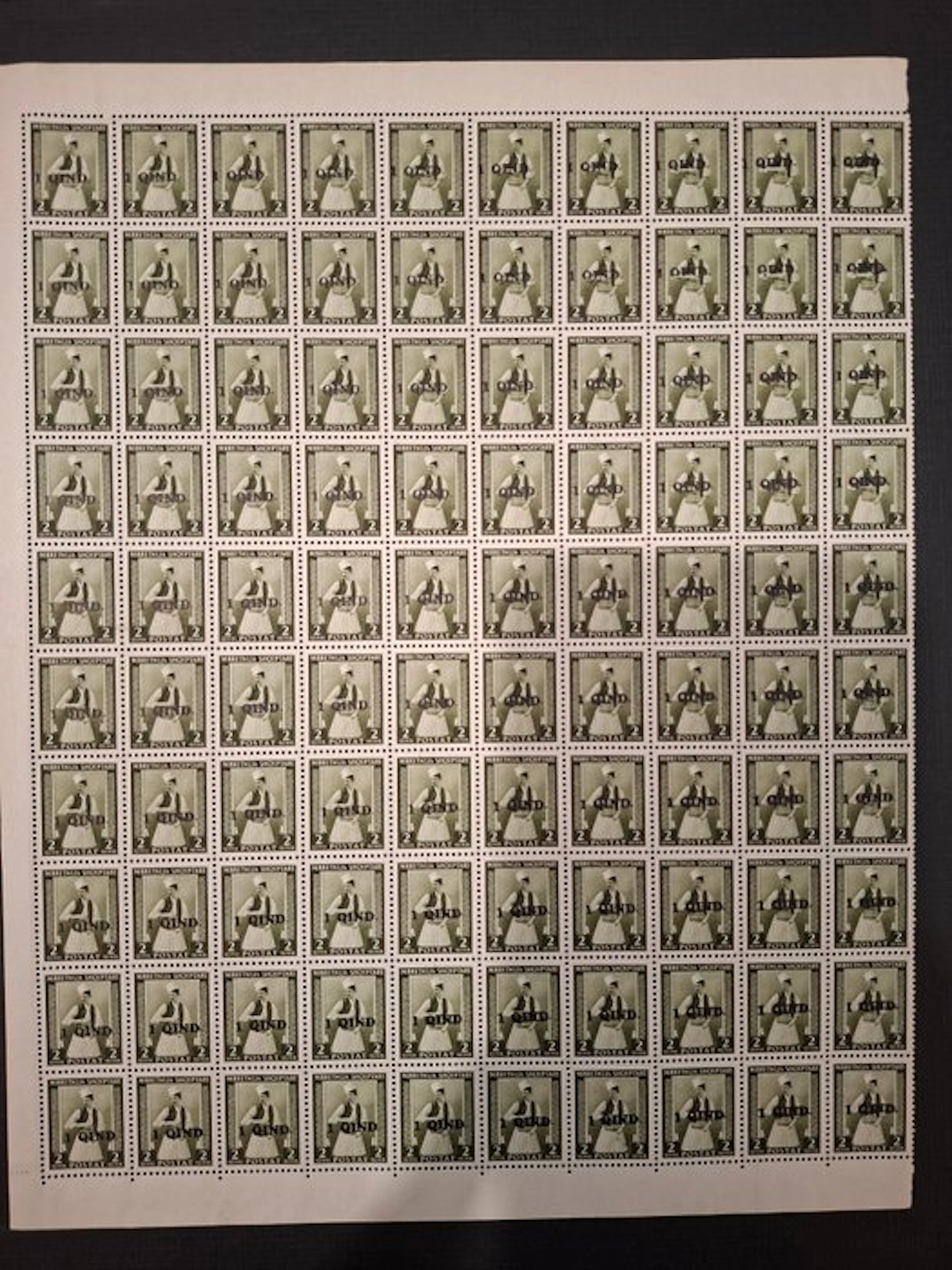 Italy 1942 - Italian occupation of Albania 1q on 2q full...