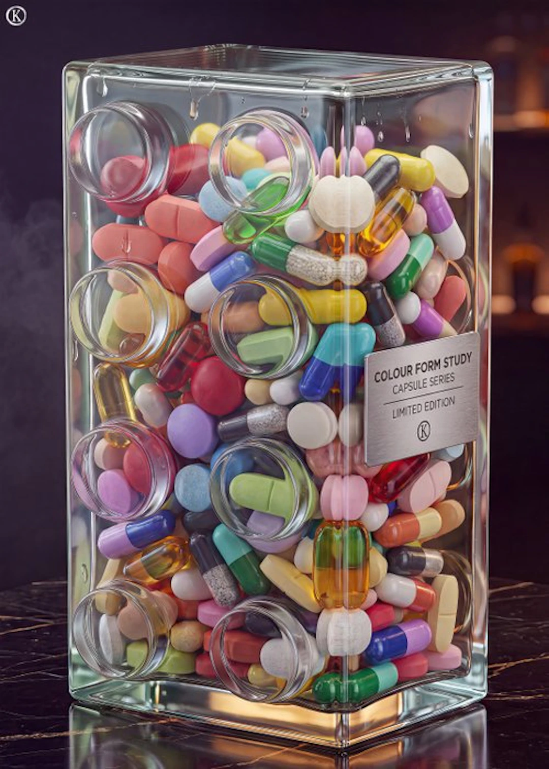 Kleury.art - [XL MATTE PAPER] LEGO Bottle Concept: "Color...