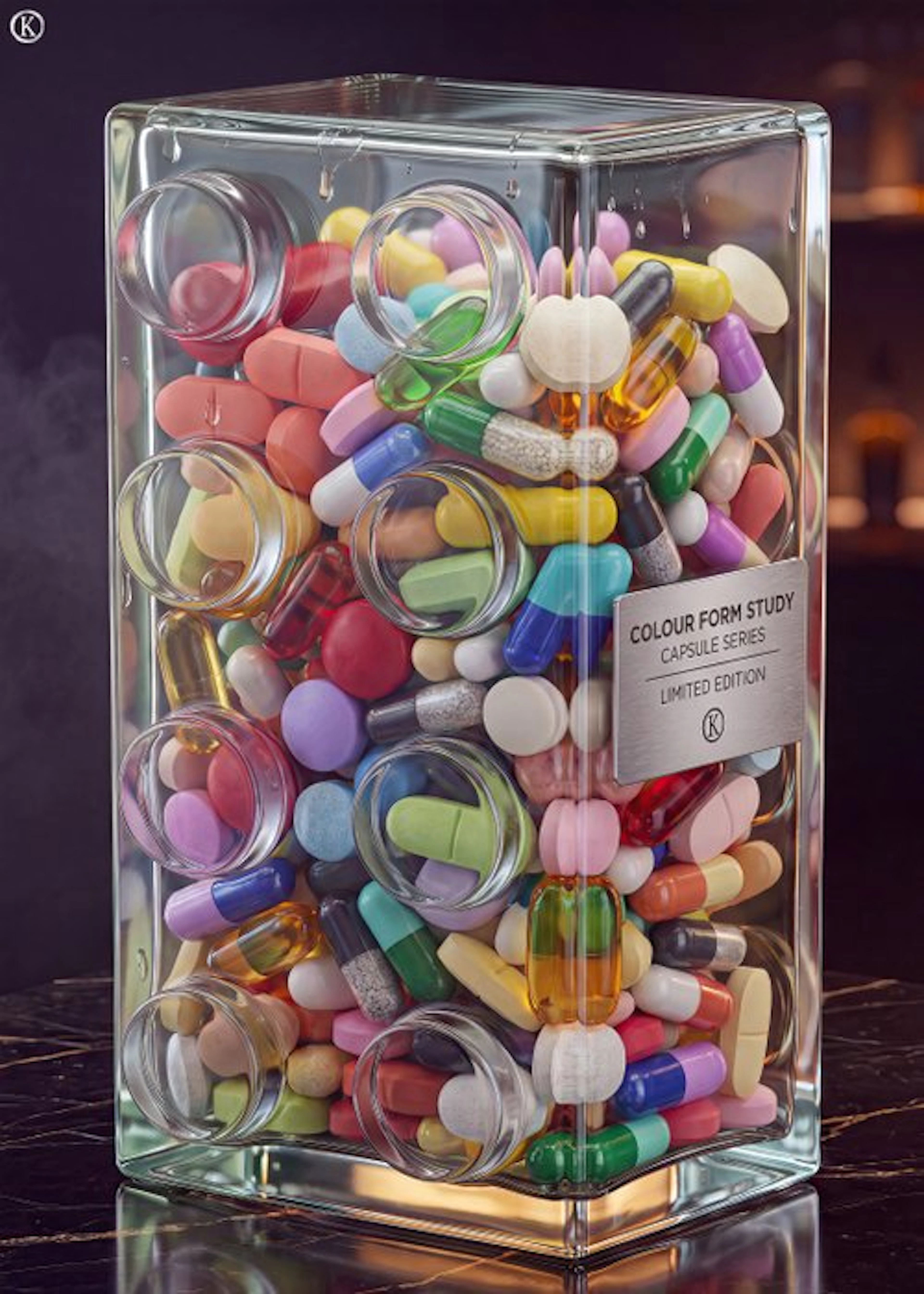 Kleury.art - [XL MATTE PAPER] LEGO Bottle Concept: "Color...