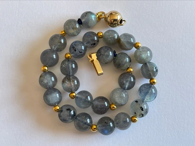 No reserve price - Bracelet 18 karat (750) gold – Labradorite