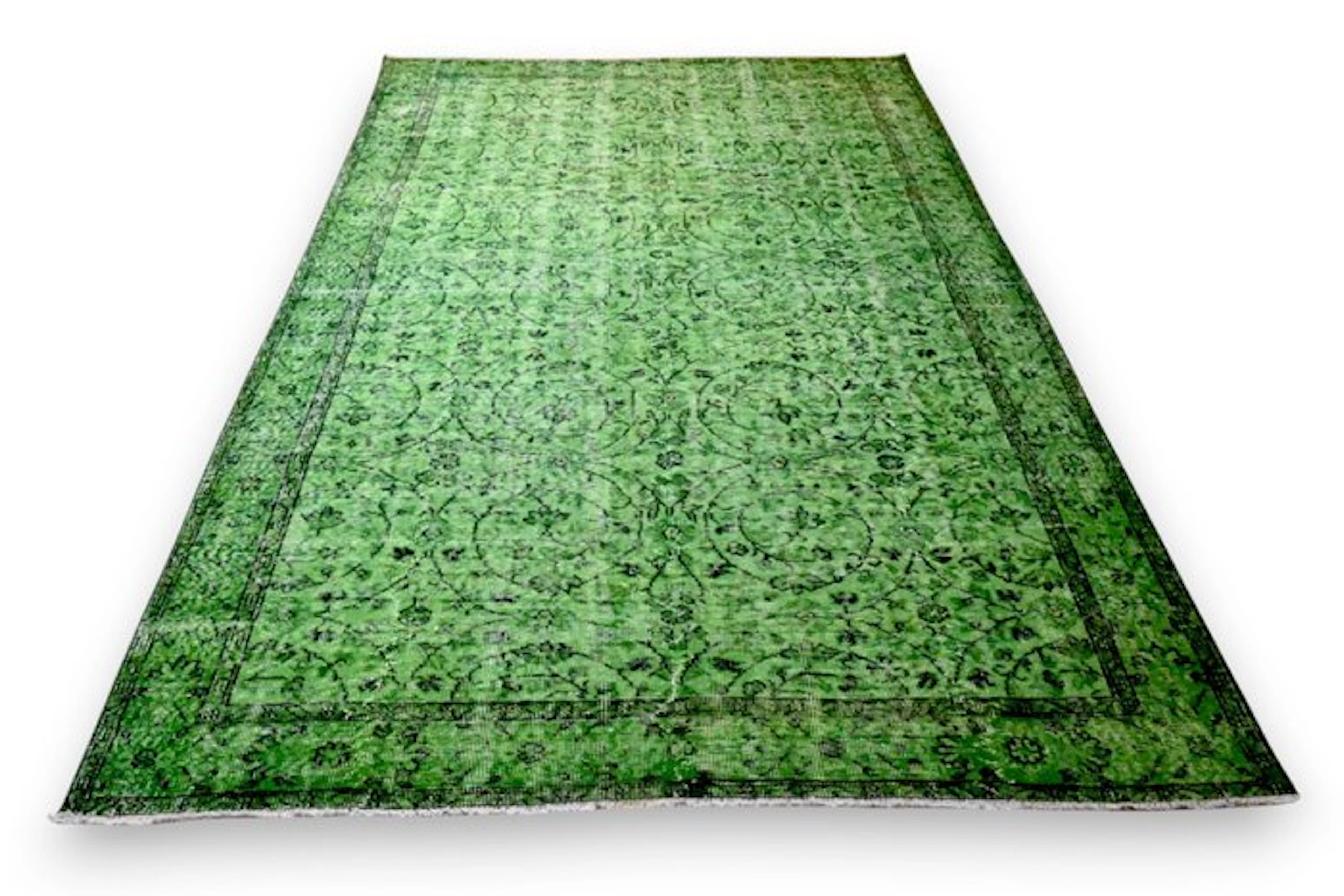 Green vintage - Rug - 280 cm - 180 cm - with certificate