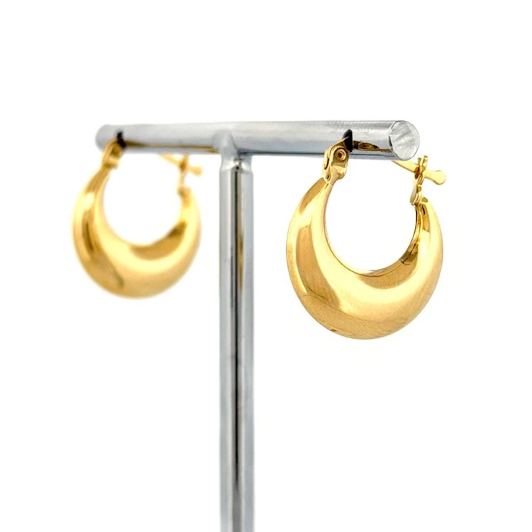 Earrings - 18 kt. Yellow gold - Made in Italy