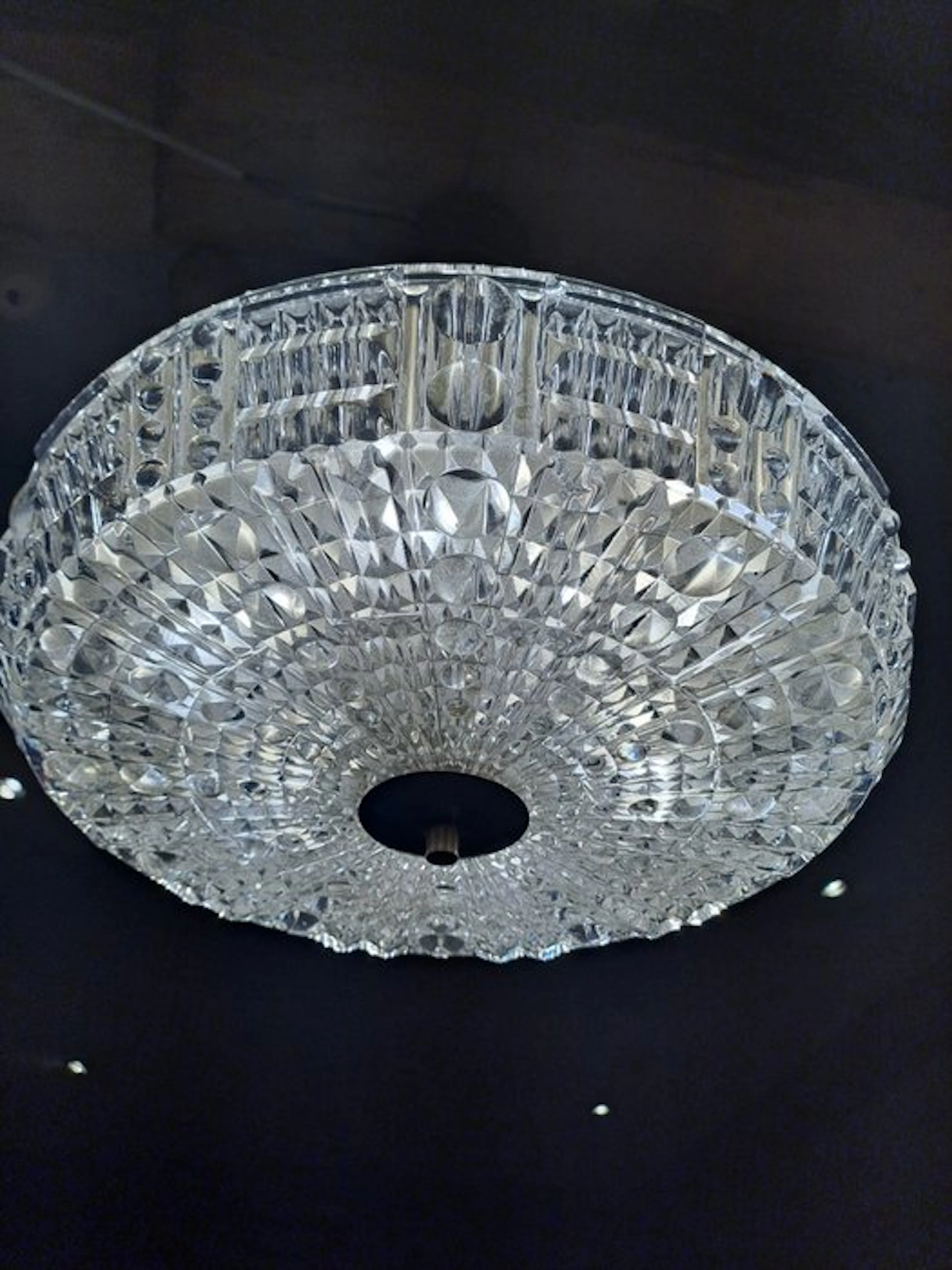 Orrefors - Chandelier - Glass, Brass, Metal