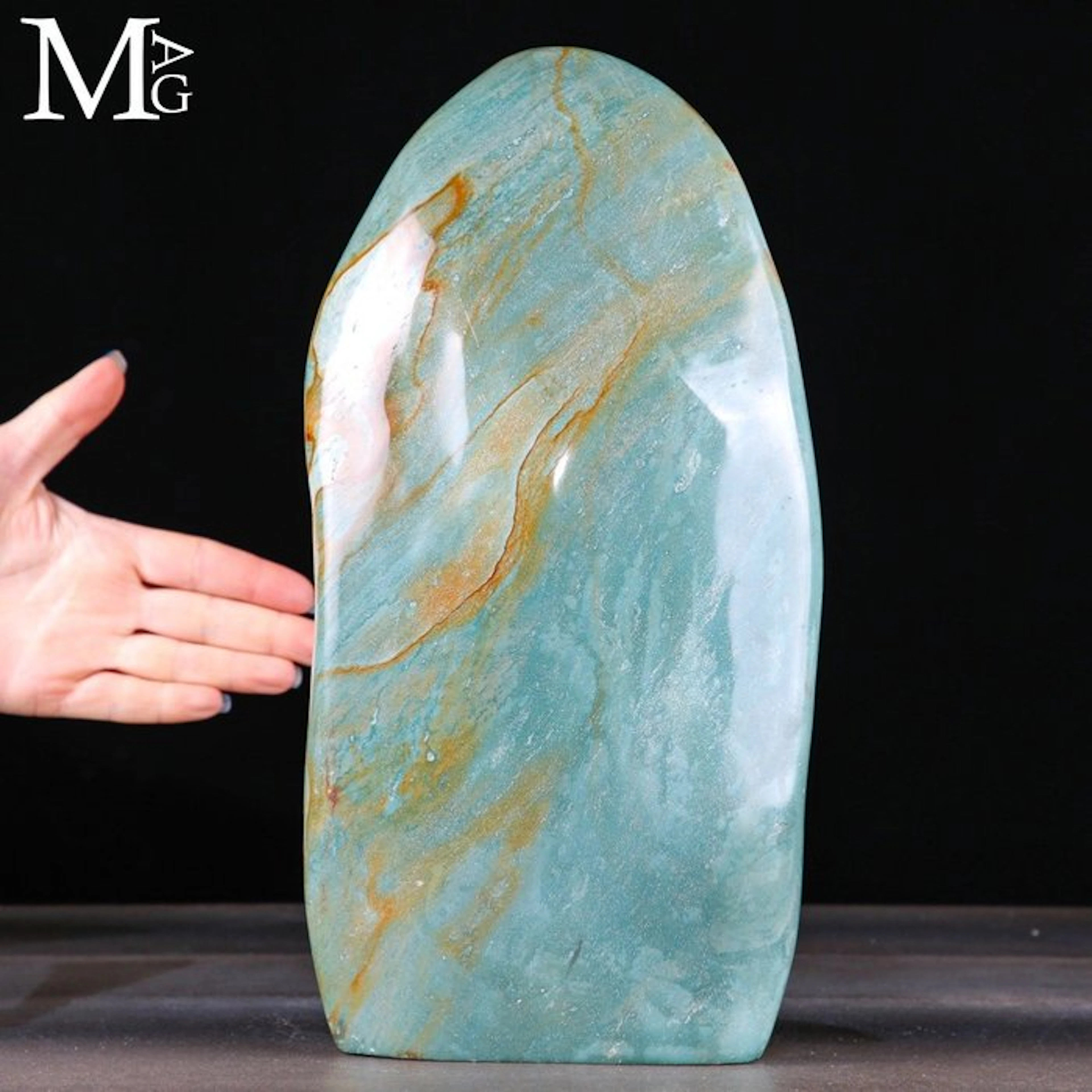 Exquisite Oceanic Teal Jasper - Microcrystalline Quartz...