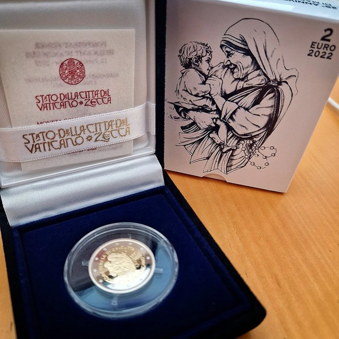 Vatican. 2 Euro 2022 "Madre Teresa" Proof (No reserve price)