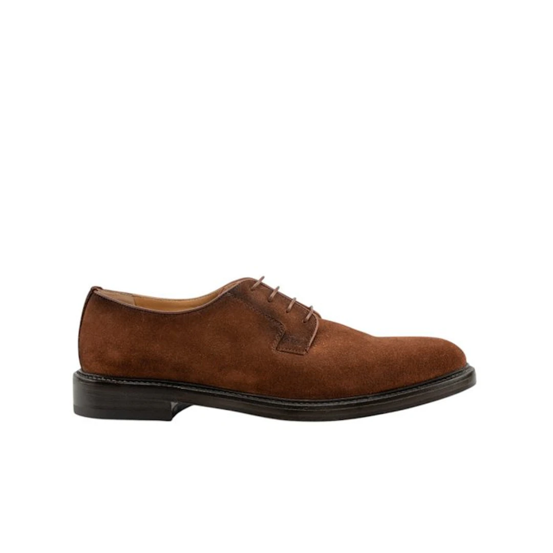 TESTONI - 8 UK - 42 IT - Derby Shoes Antique Sport Suede...