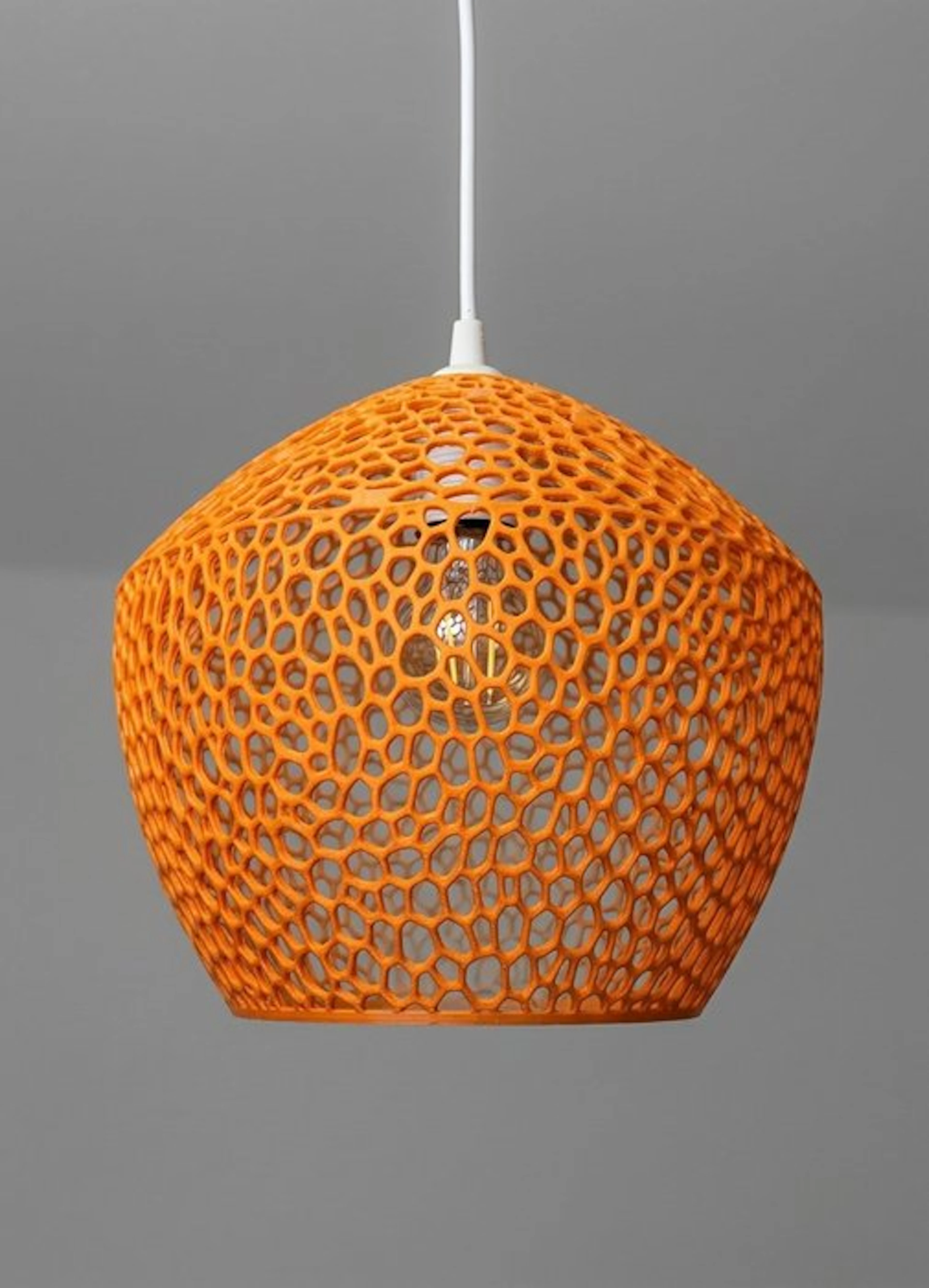 LL Corail XL ORANGE - Eco basiertes Material - Hanging lamp - ceiling lamp