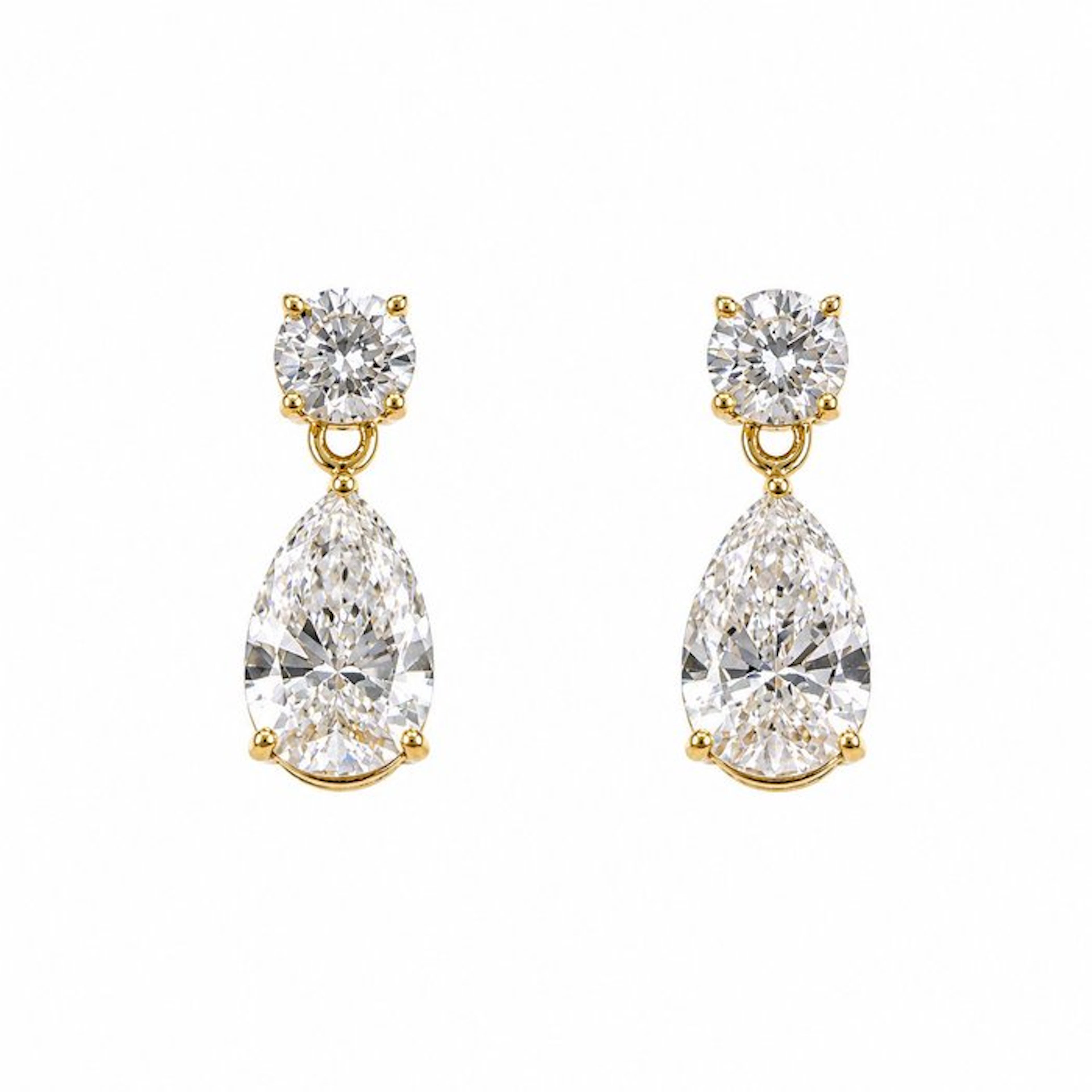 No reserve price - Earrings - 14 kt