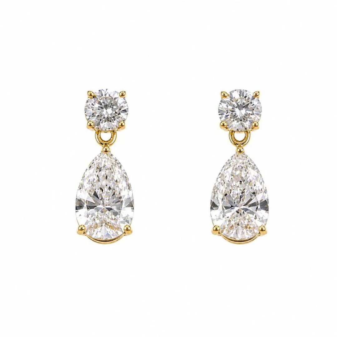 No reserve price - Earrings - 14 kt