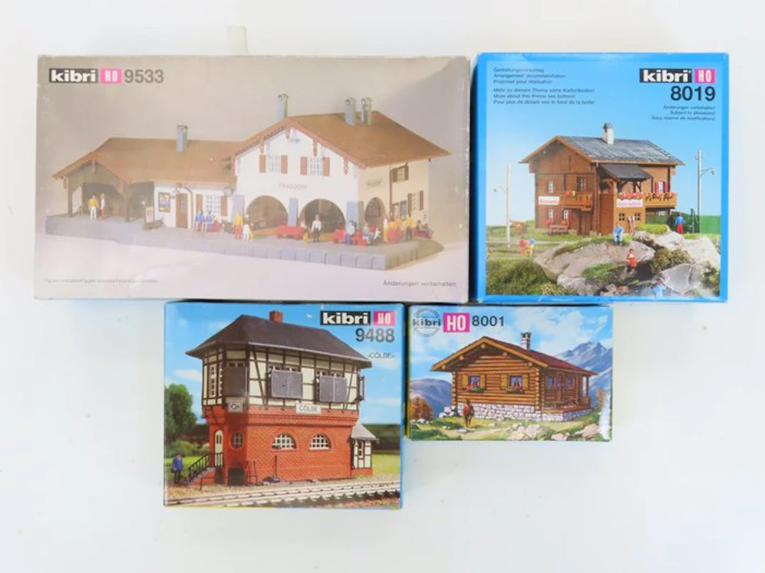 Kibri H0 - B-8001/8019/B9488/9533 - Model train building...