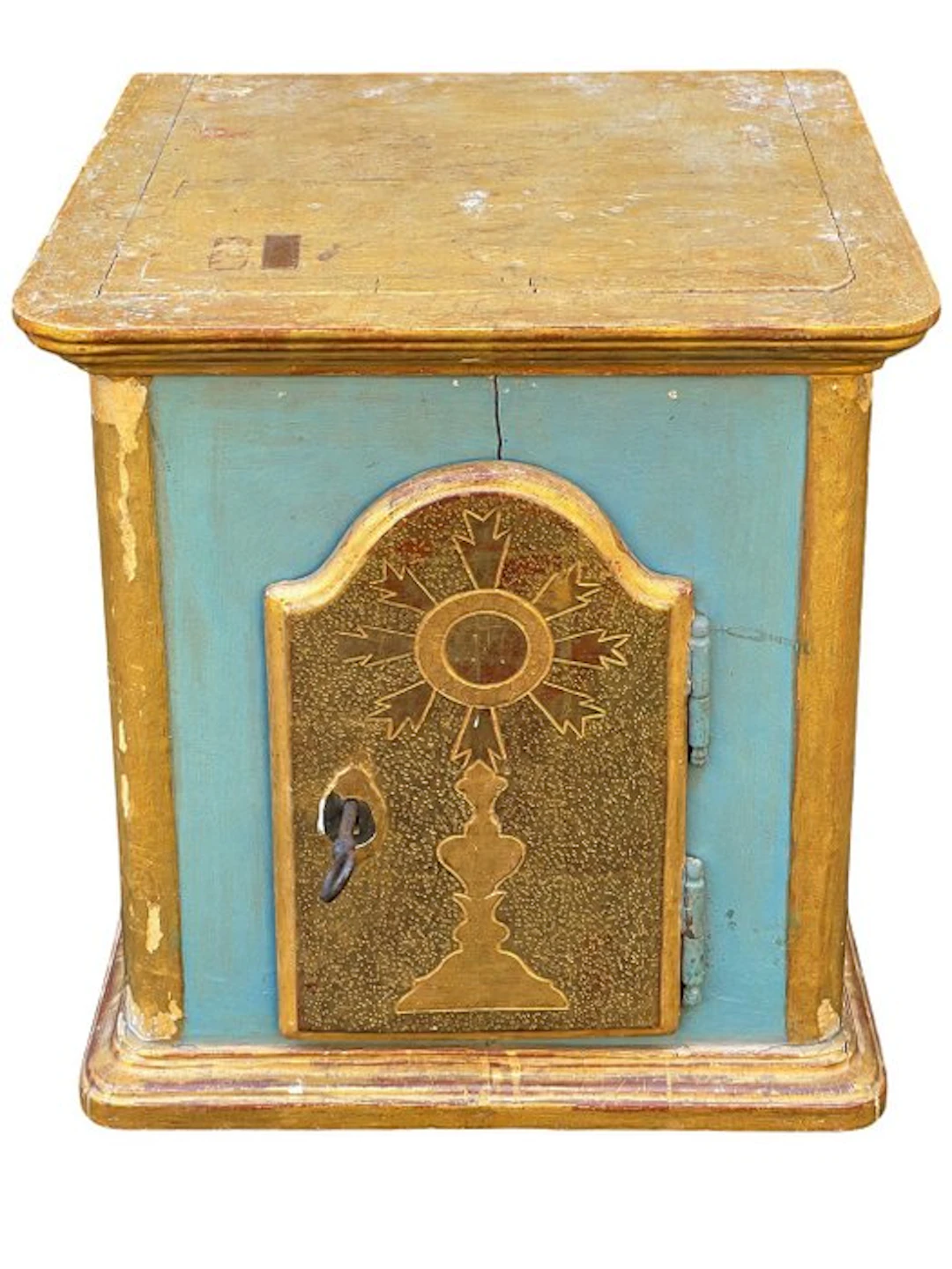Golden Tabernacle - Antique - Wood, Silk - 1750-1800 - 18th-century tabernacle
