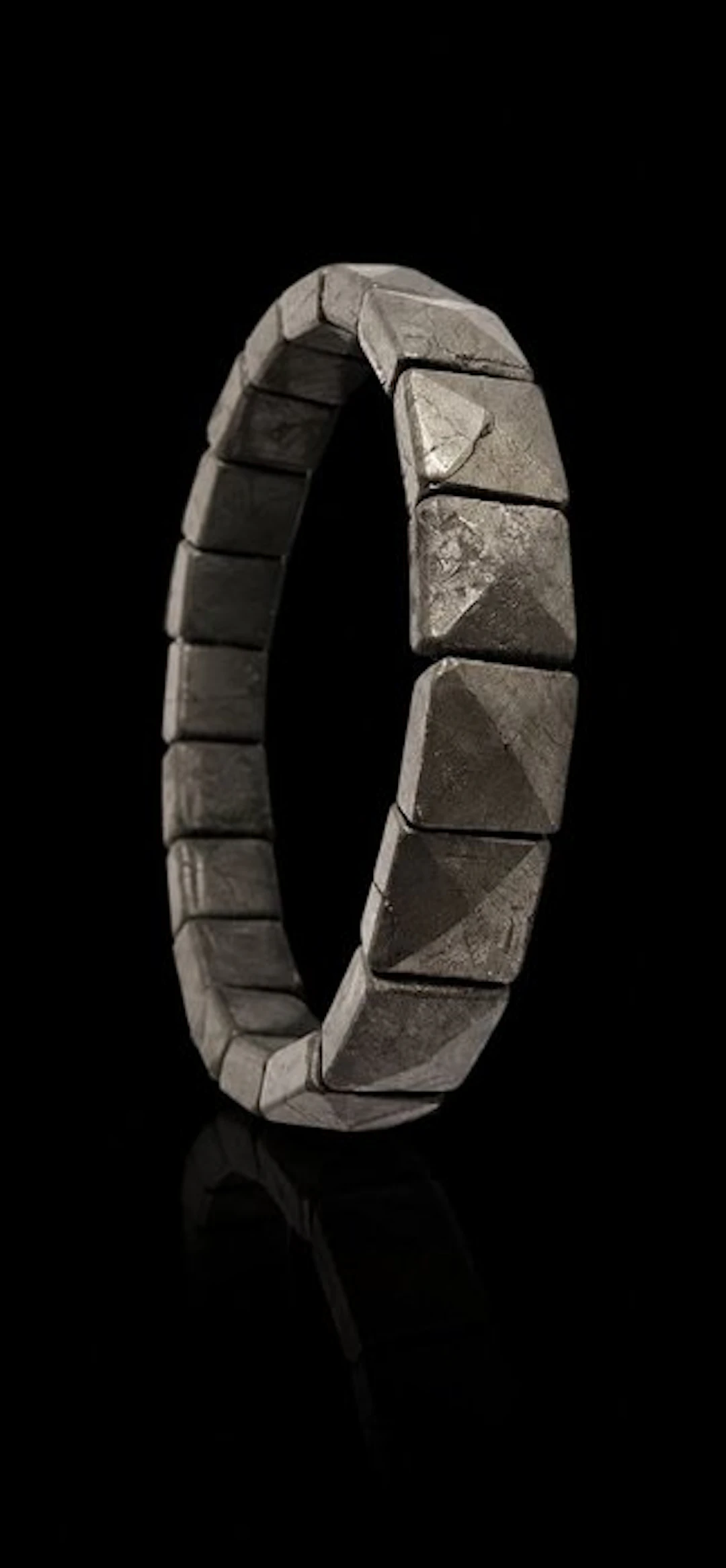 Elegant Pyramidal Natural Pyrite Bracelet - Supreme...