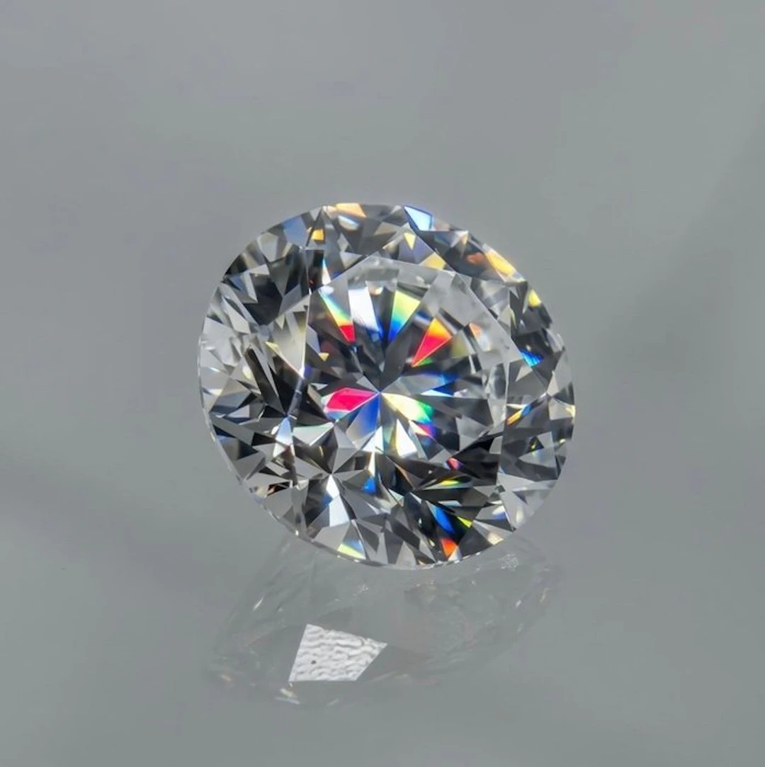 1 pcs Diamond (Natural) - 0.33 ct - Round - D...