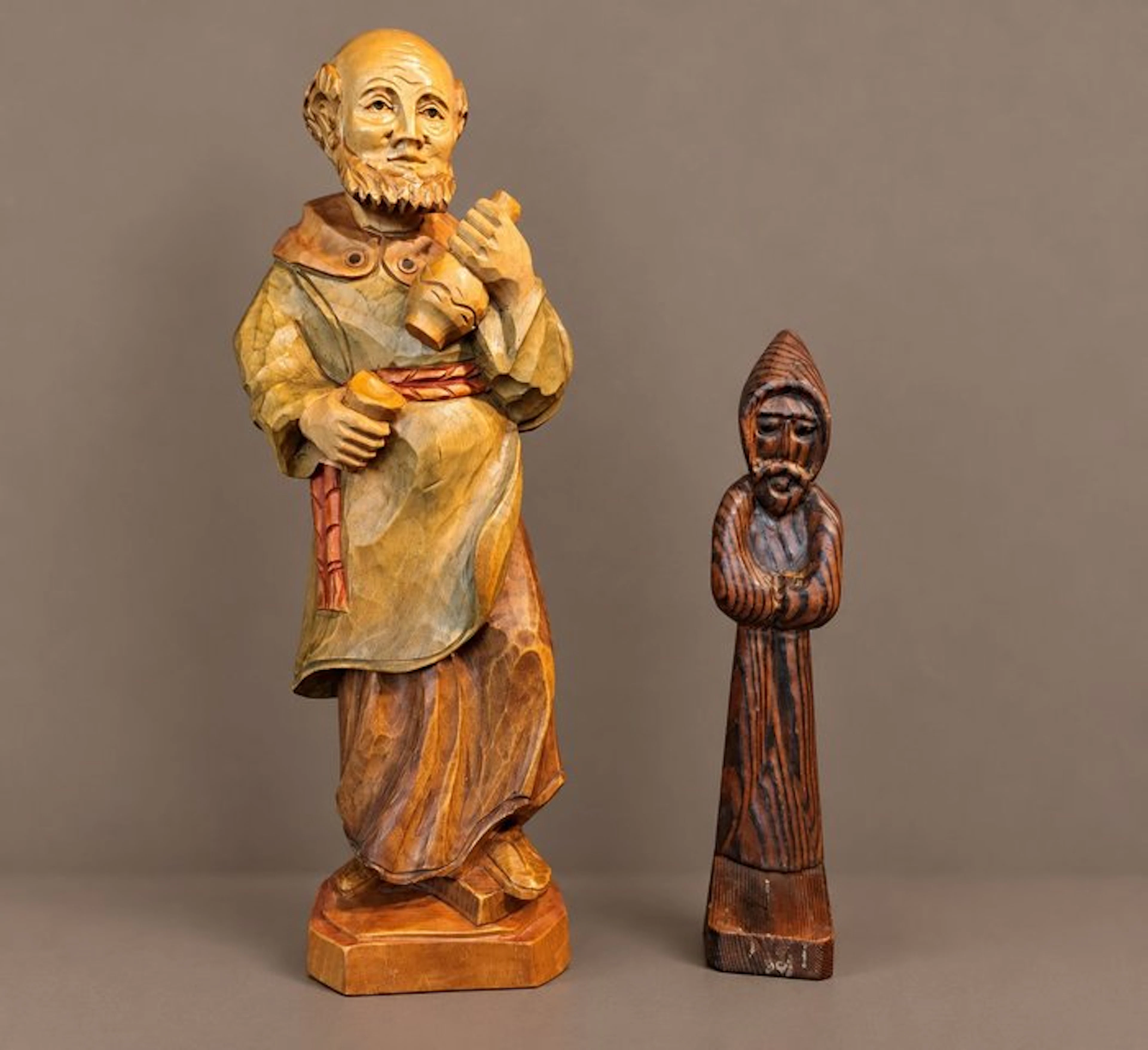 Statue, Religieuze volkskunst - 39 cm - Wood