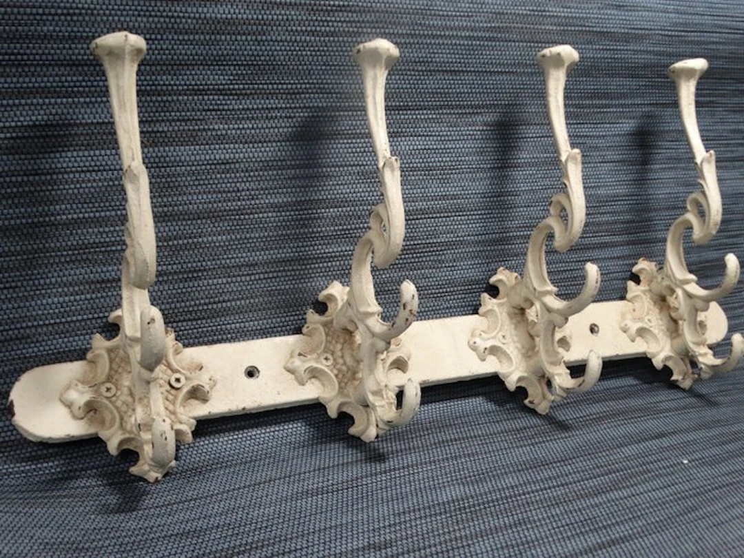 Wardrobe - Cast iron - Brocante-style coat rack