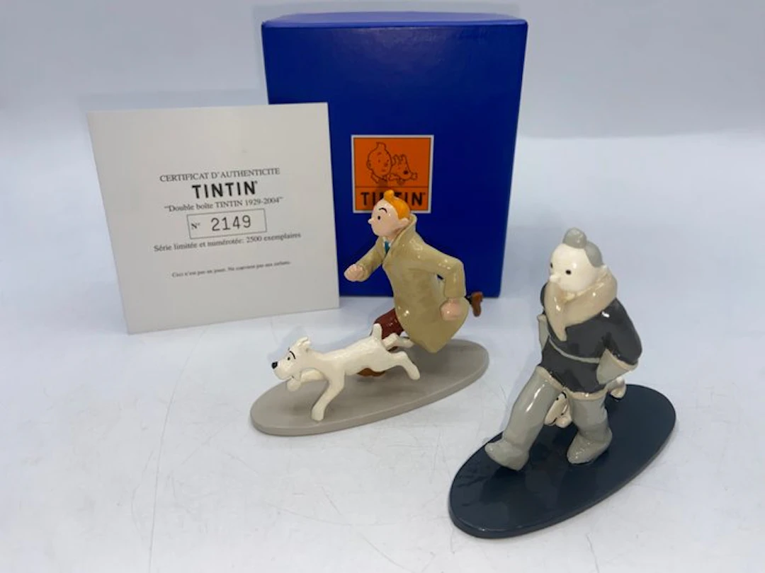 Moulinsart - Tintin - « Double boîte Tintin 1929-2004 » –...