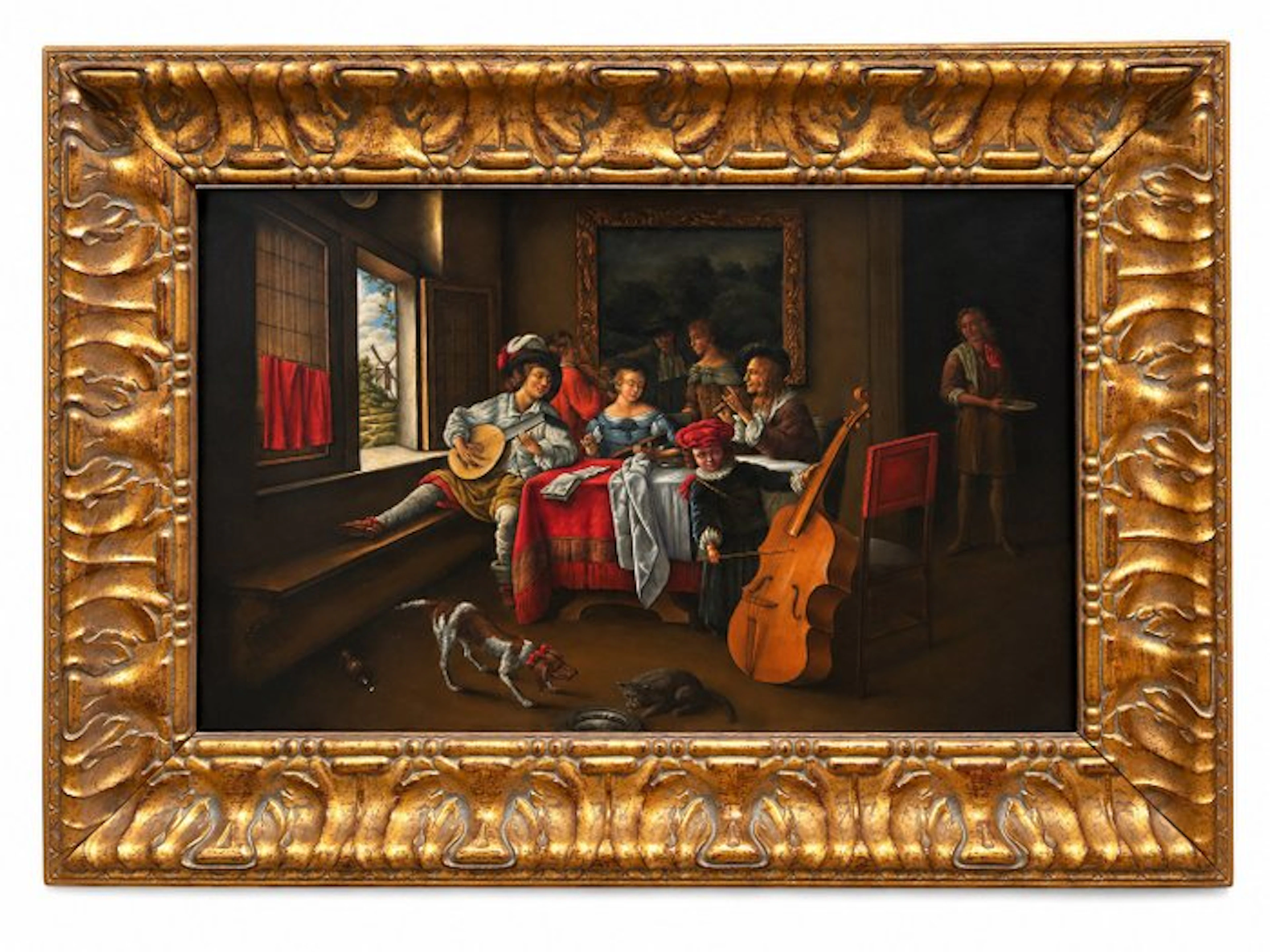 Jan Steen (1626-1679), after - Músicos en un interior