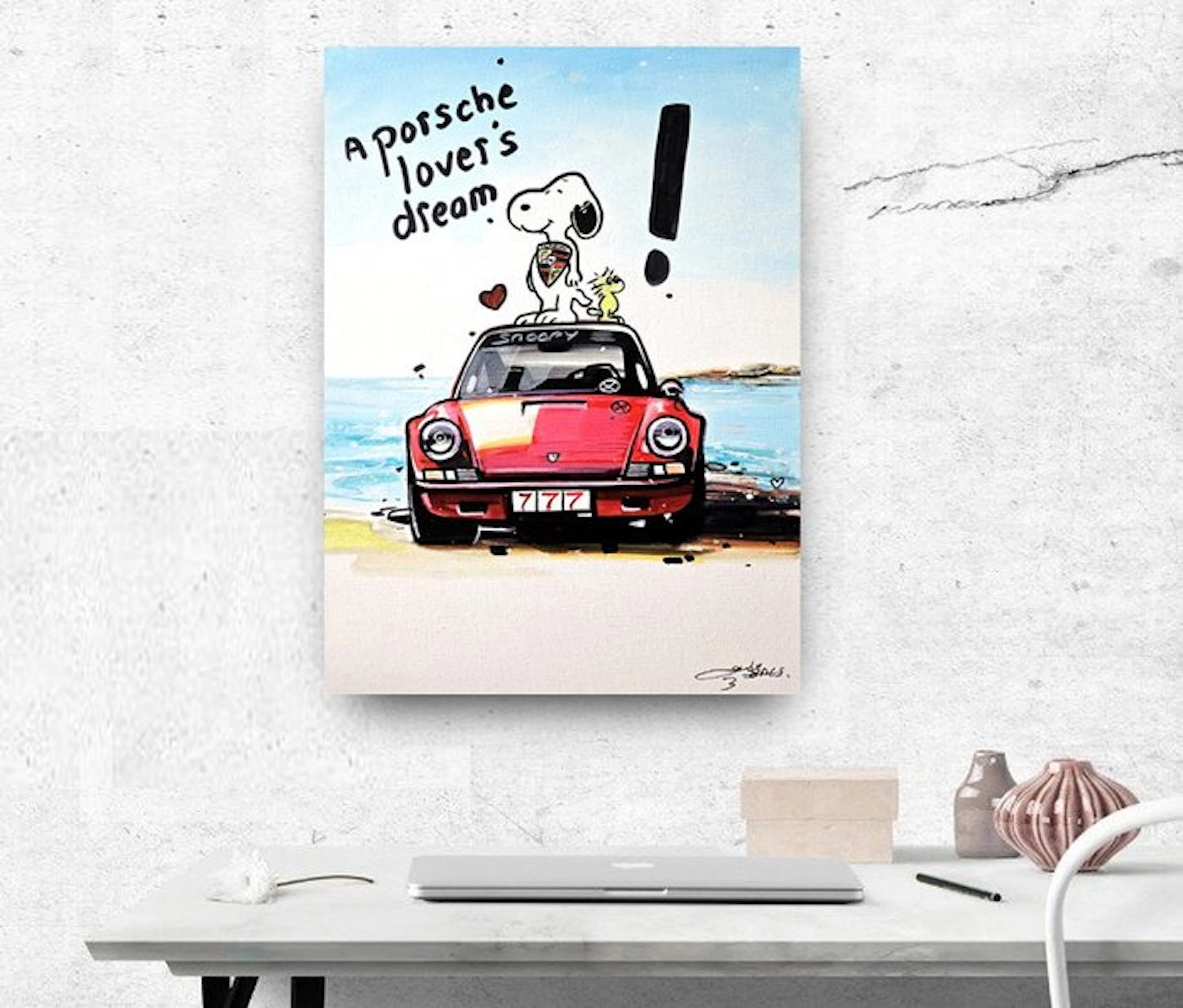 Artwork - Porsche - Porsche 911 Pop Art - Original acrylic painting - 2016