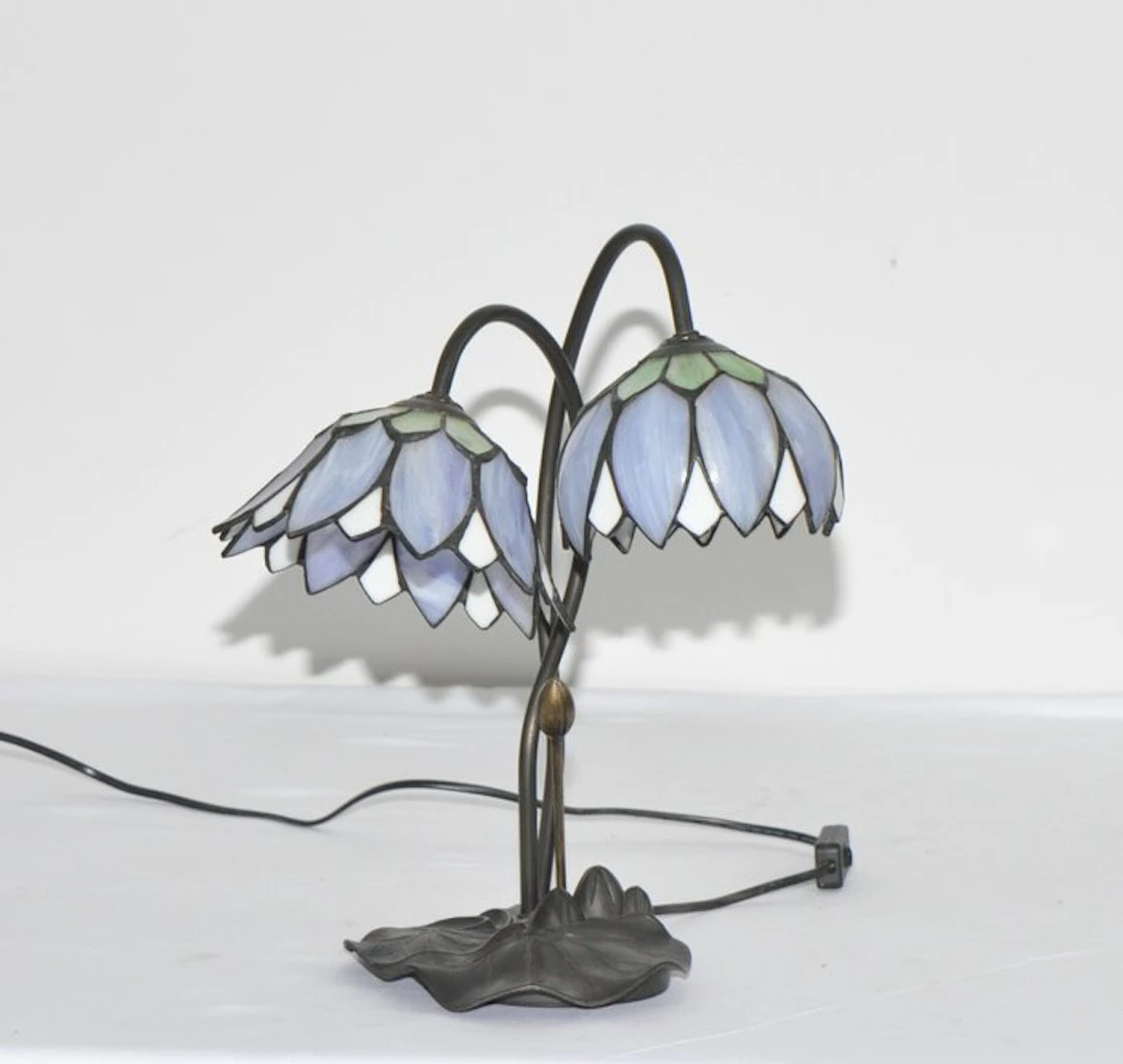 Table lamp - Metal, Glass - Tiffany Style lamp