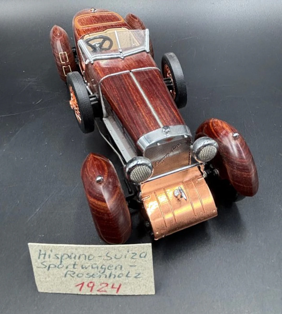 „Vintage Model Car Collection“ - Franklin Mint - 9 pieces - 1:24 - Modellbil (9) - Ford T Model Speedster 1913 - Lohner Porsche „Mixte Hybrid“ 1901 - Mercedes Simplex 1902 - Mercedes