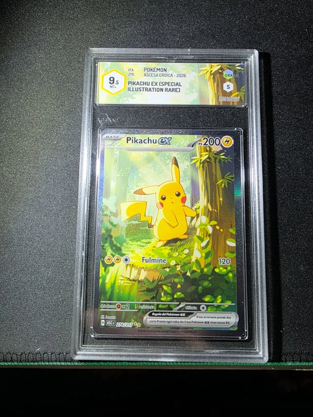 Pokémon - 1 Graded card - Pikachu 276 Secret rare - Graad...